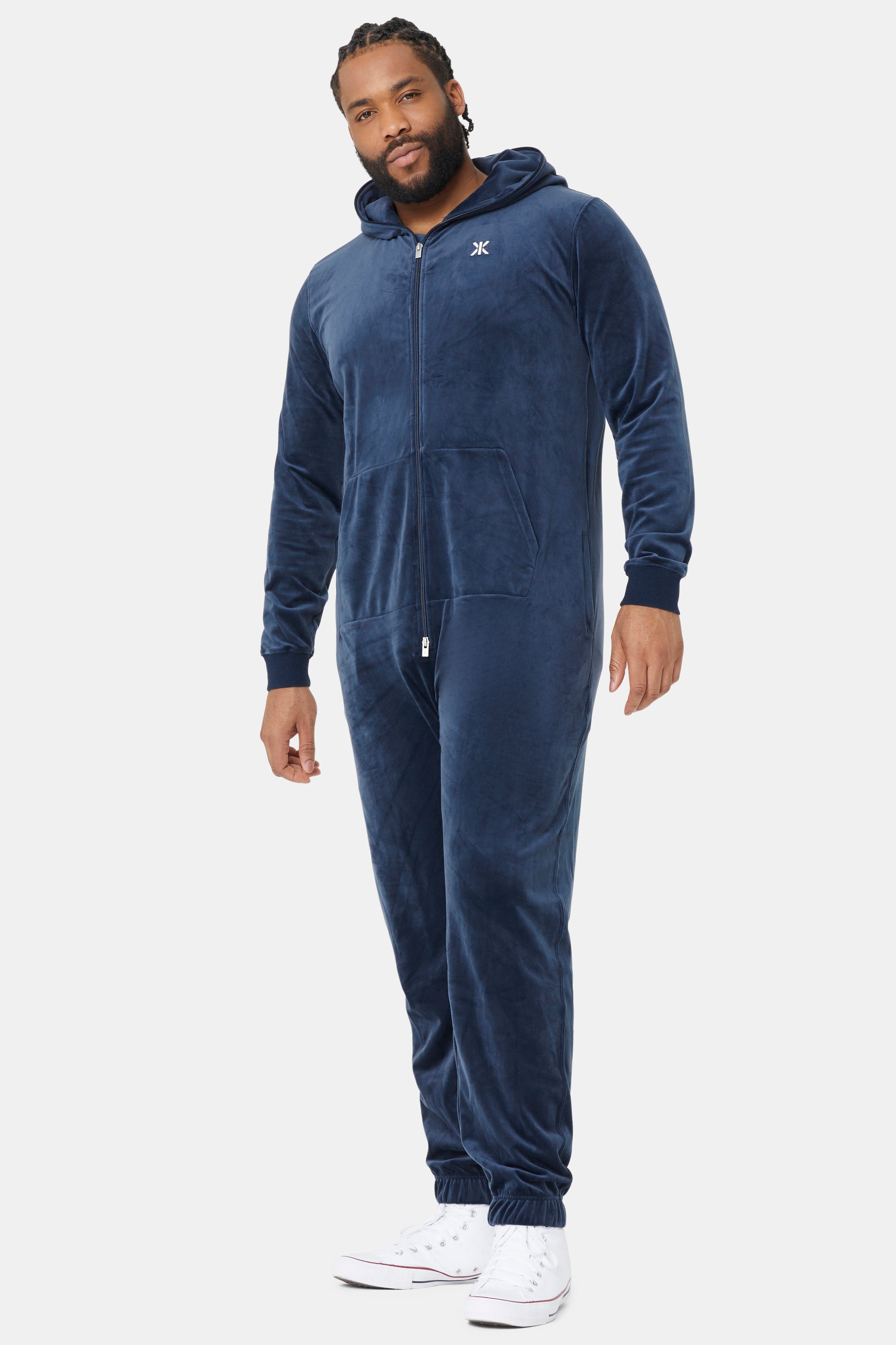 Original Velvet Jumpsuit Navy