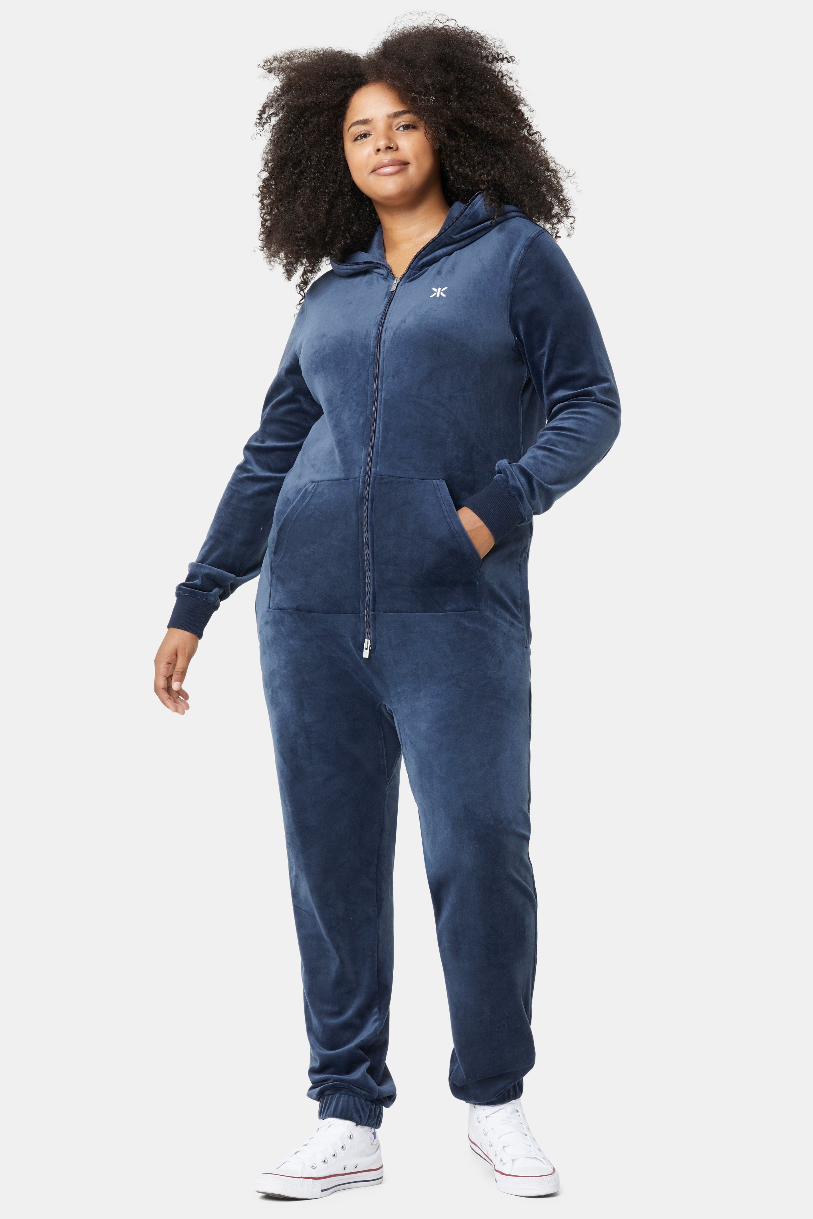 Original Velvet Jumpsuit Navy