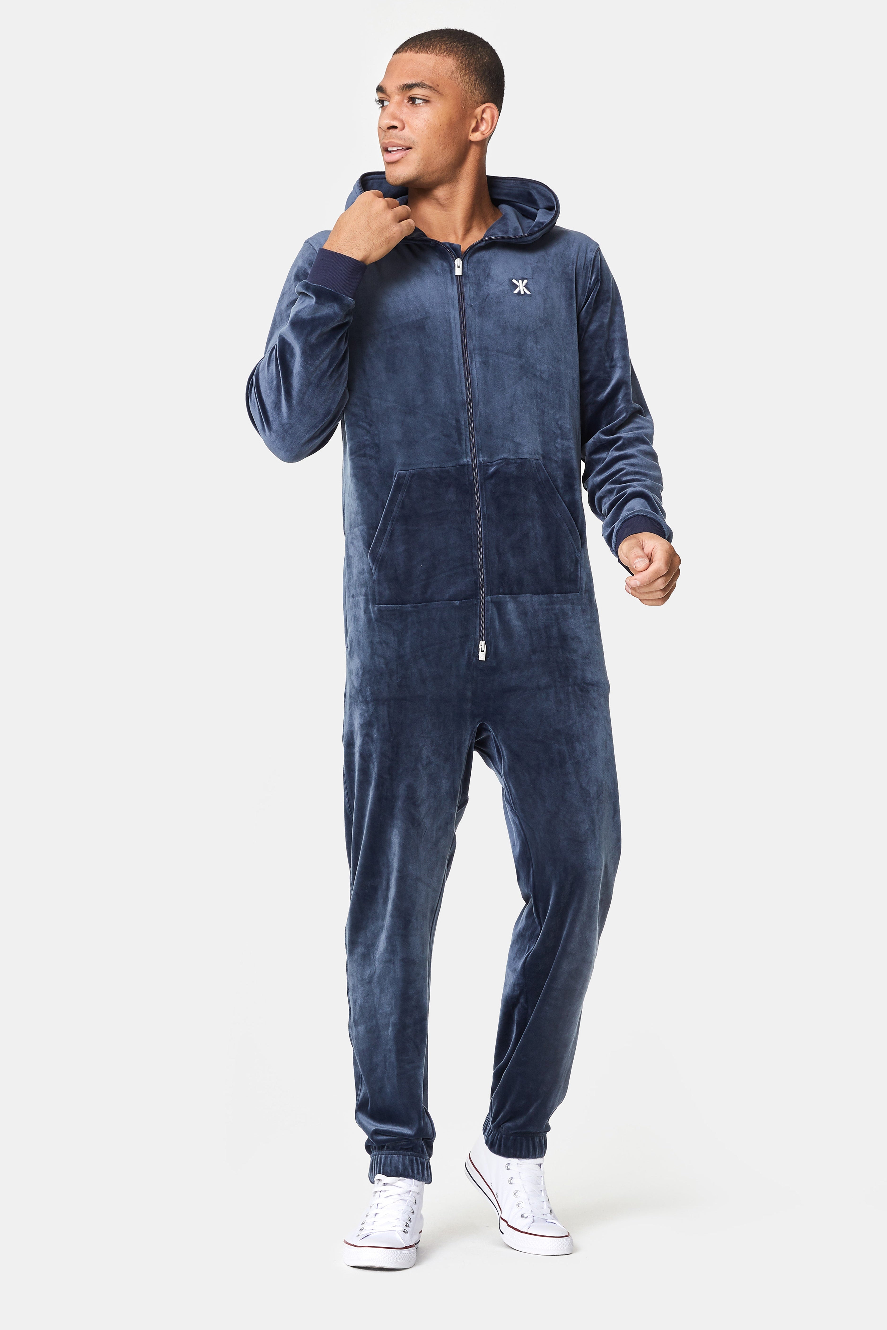 Original Velvet Jumpsuit Navy