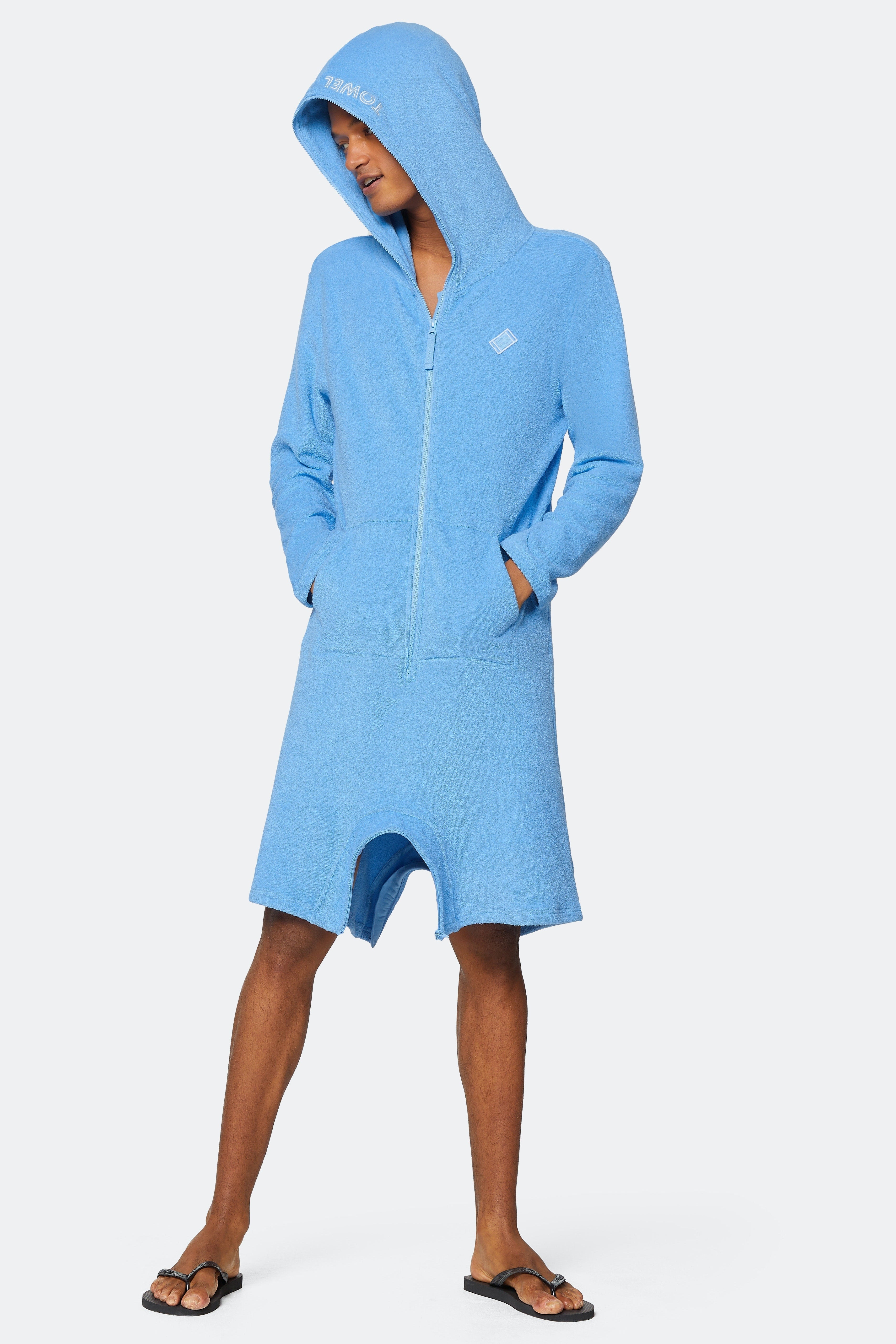 Towel Club X Onepiece Towel Jumpsuit Mid Blue