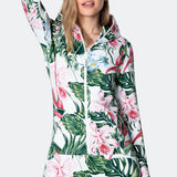 Tropicana Fitted Jumpsuit Off White Print