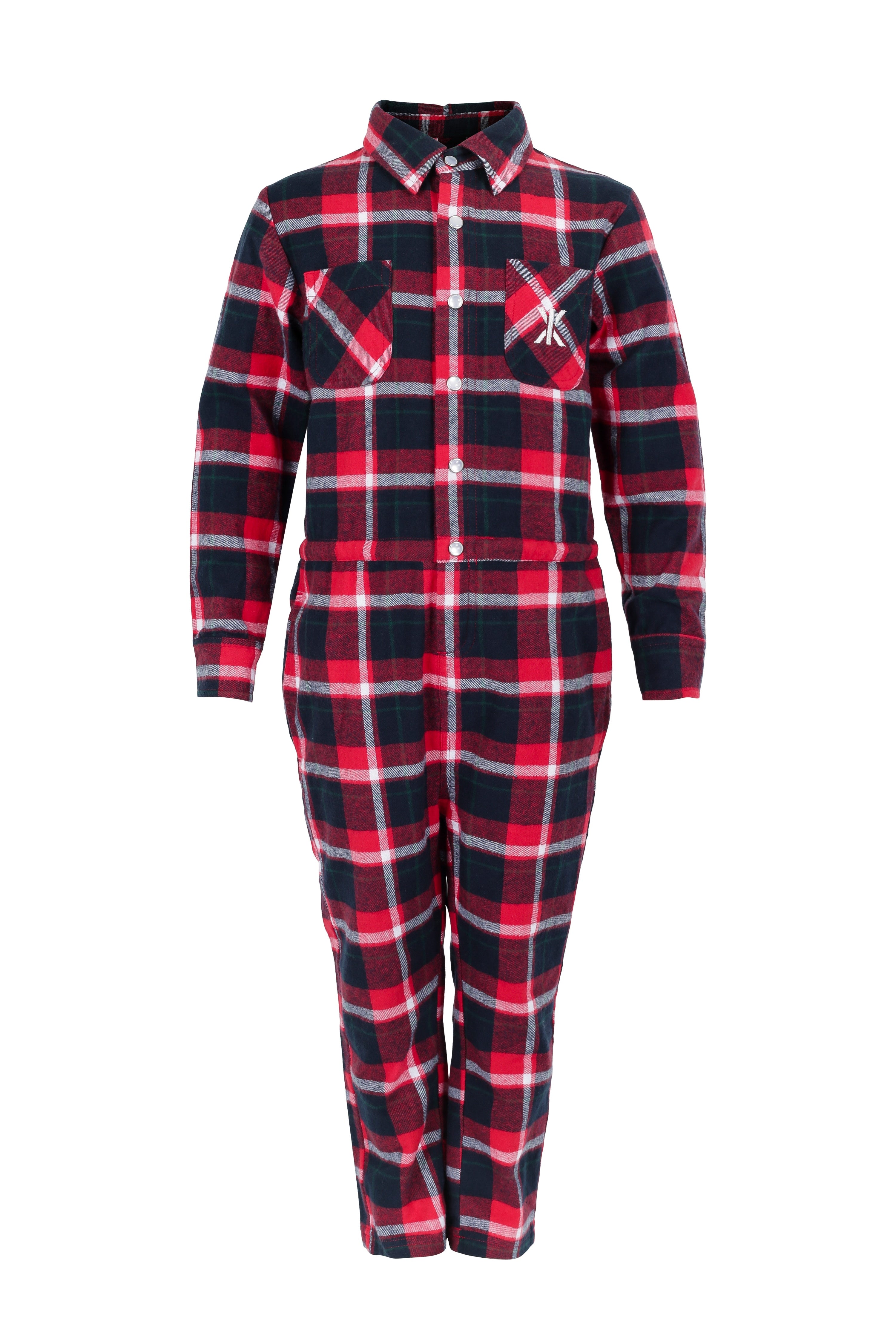 Check Kids Jumpsuit Red / Black