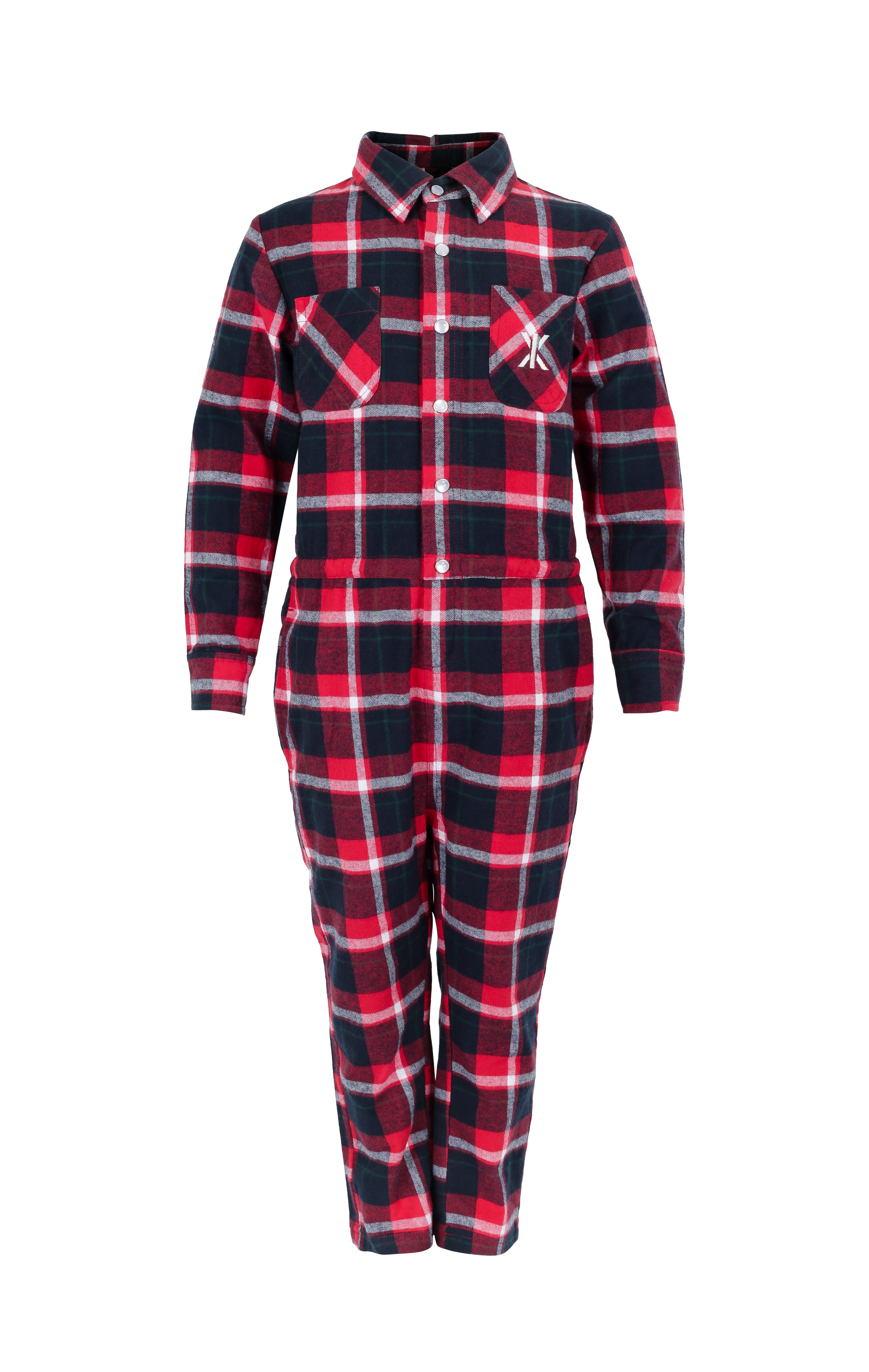 Check Kids Jumpsuit Red / Black