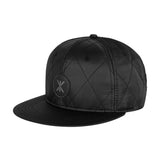 Quilted Cap Snapback Black