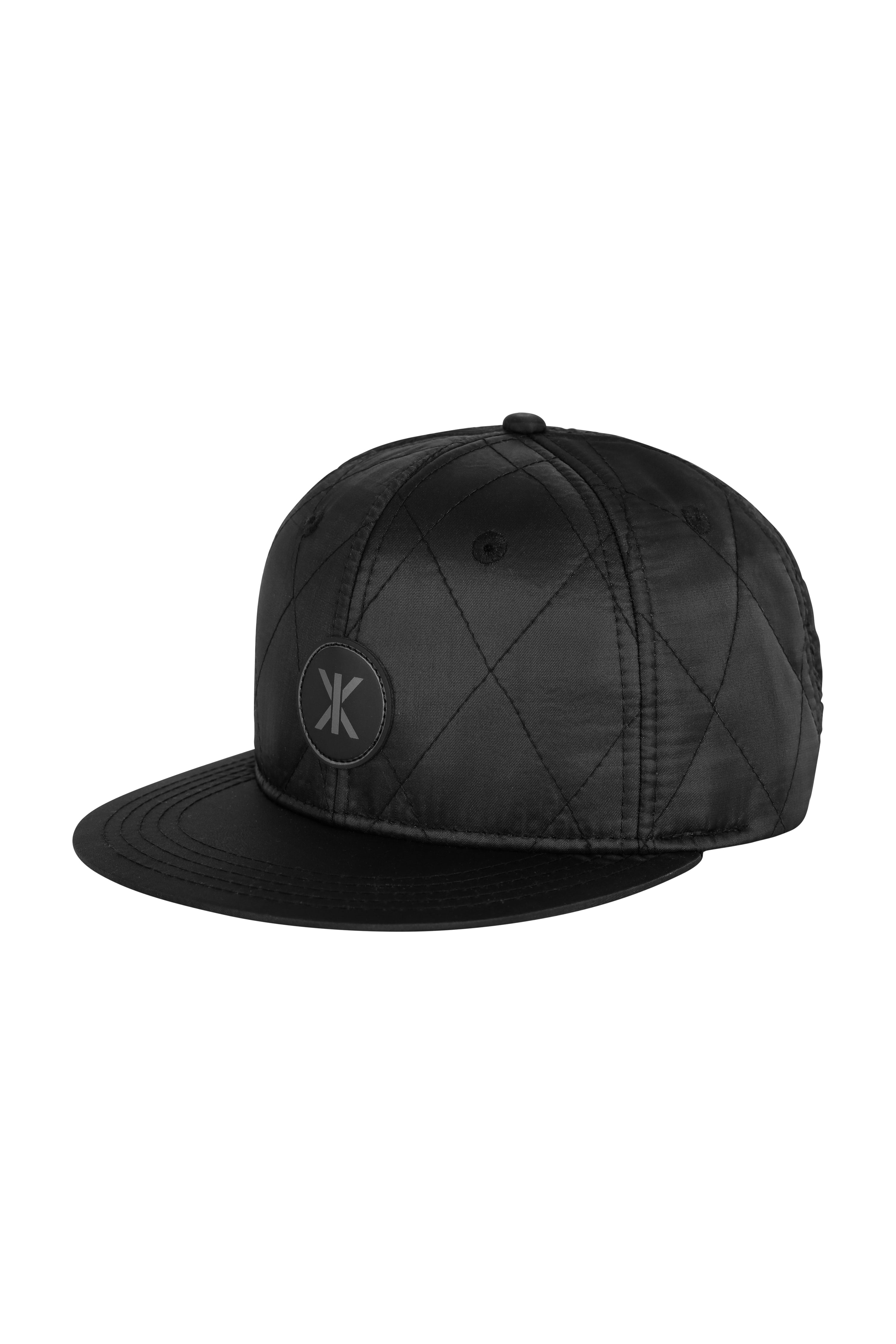 Quilted Cap Snapback Black