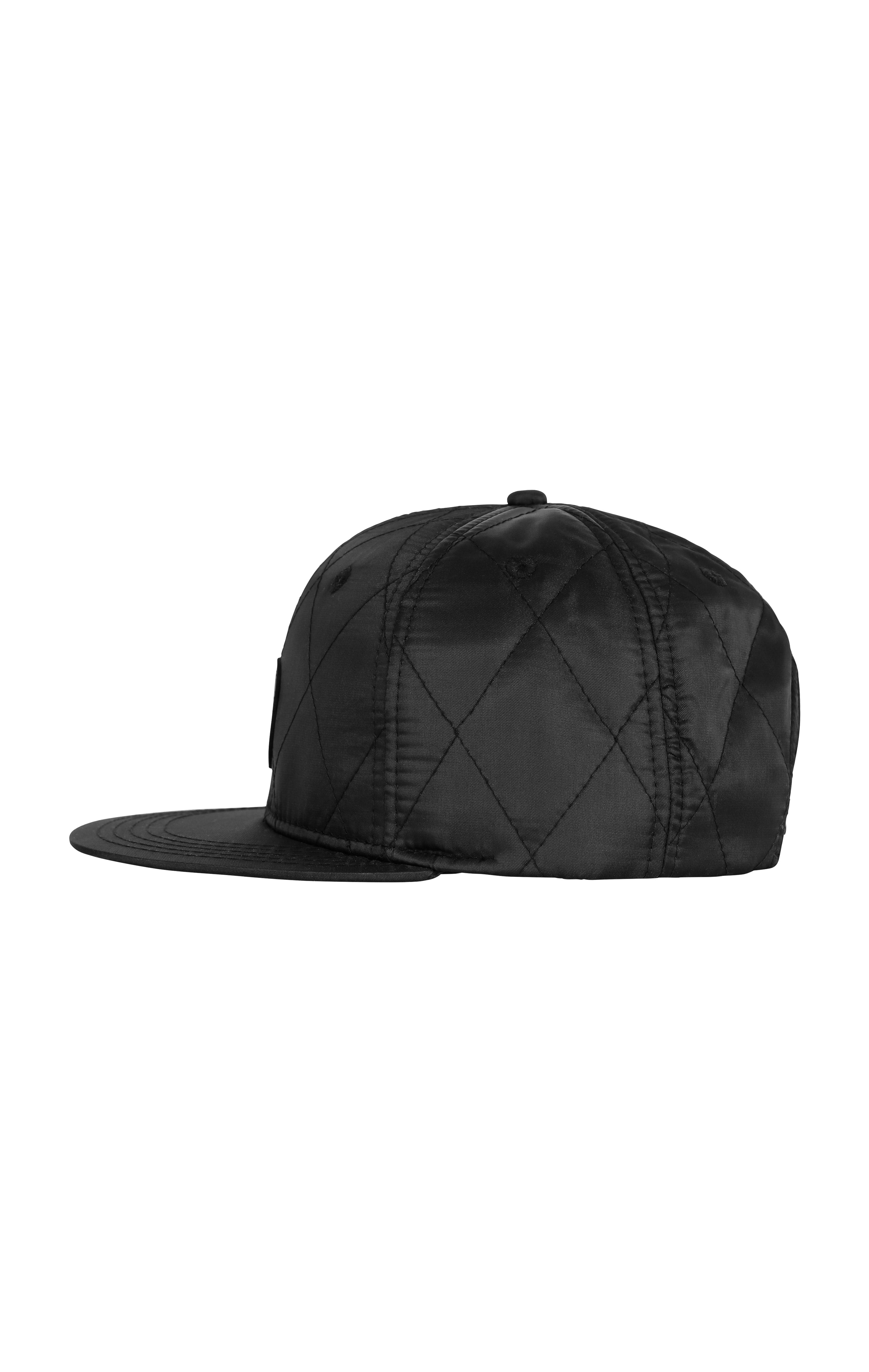 Quilted Cap Snapback Black