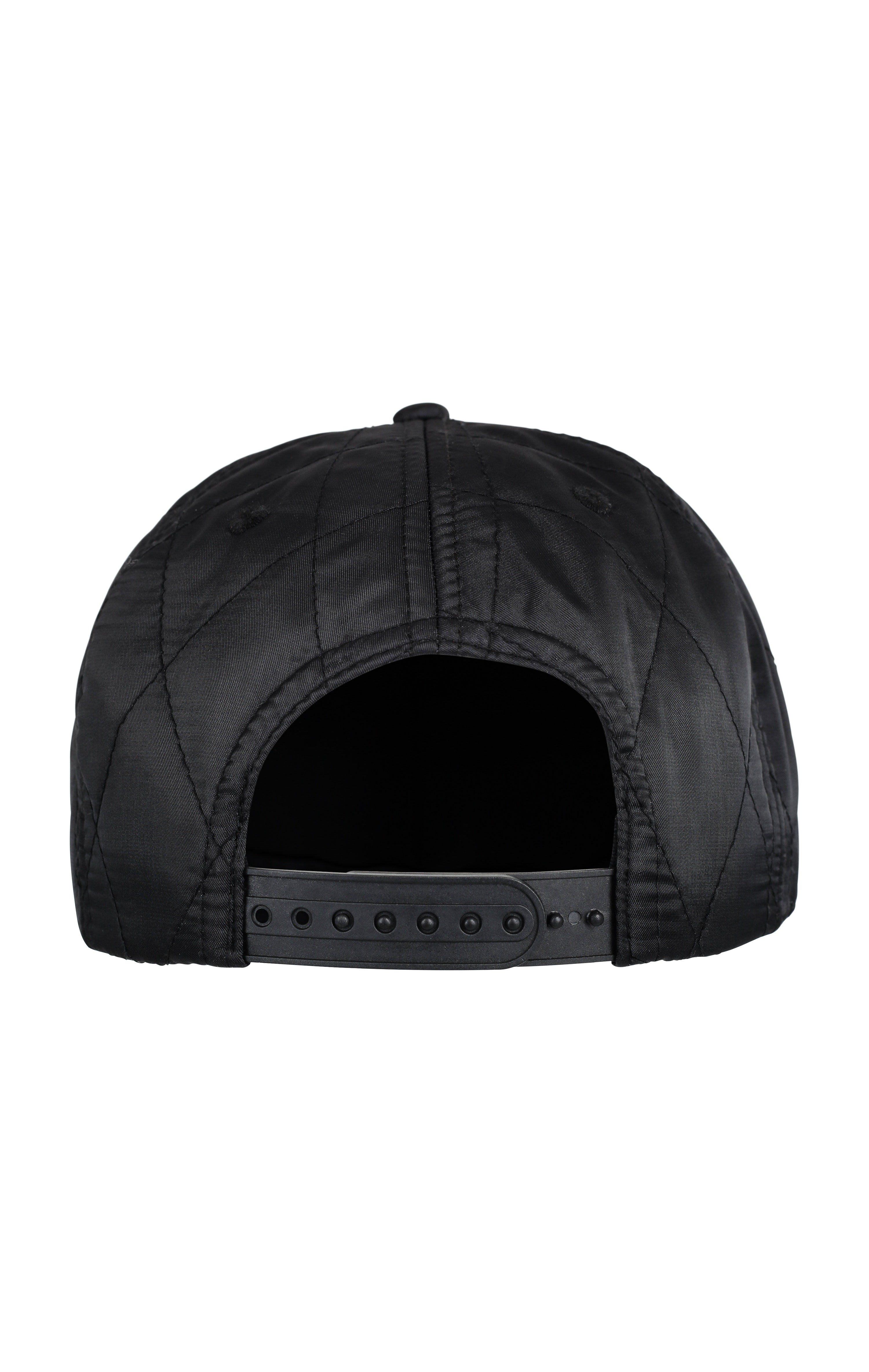 Quilted Cap Snapback Black