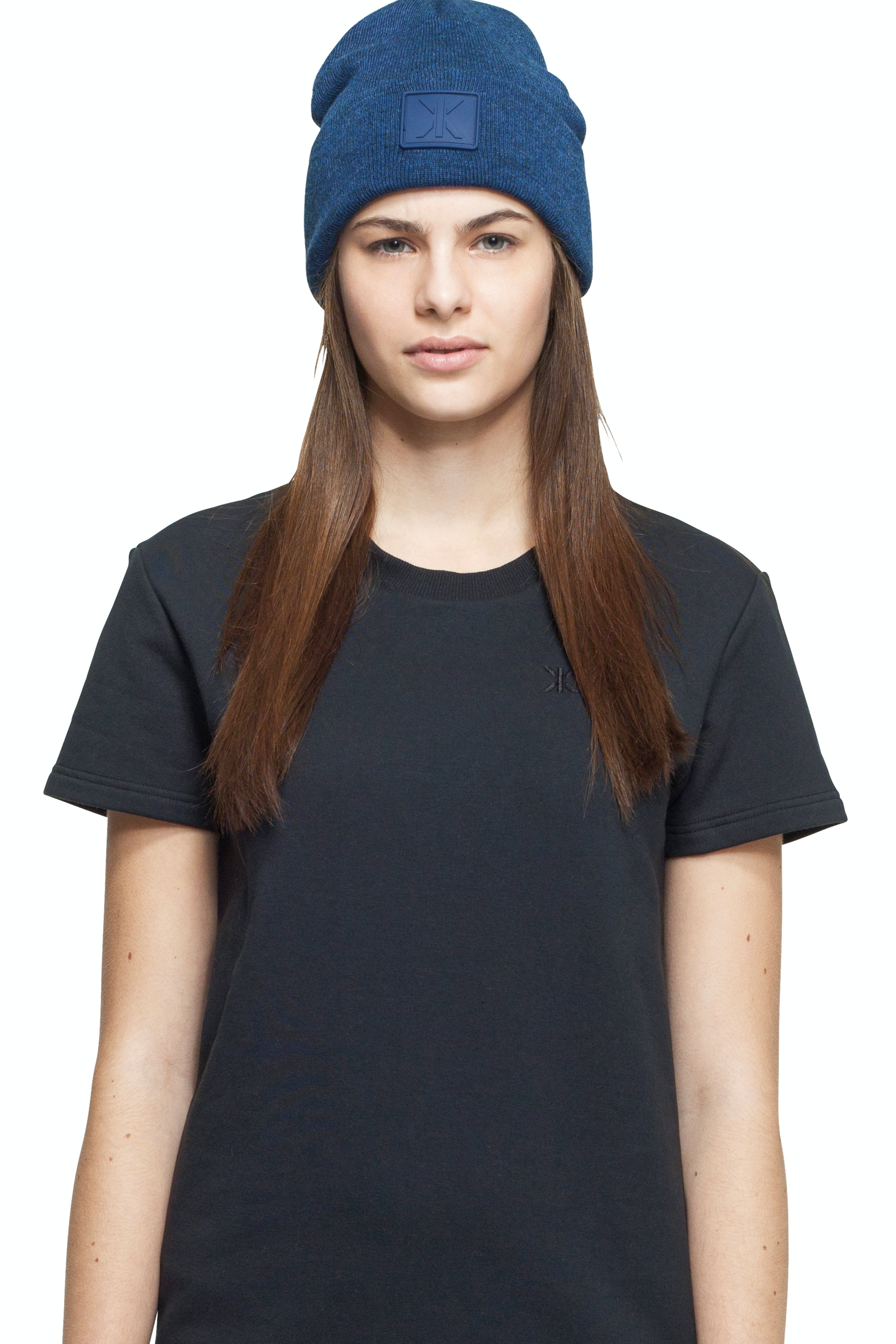 Raw Beanie Stain Blue Melange