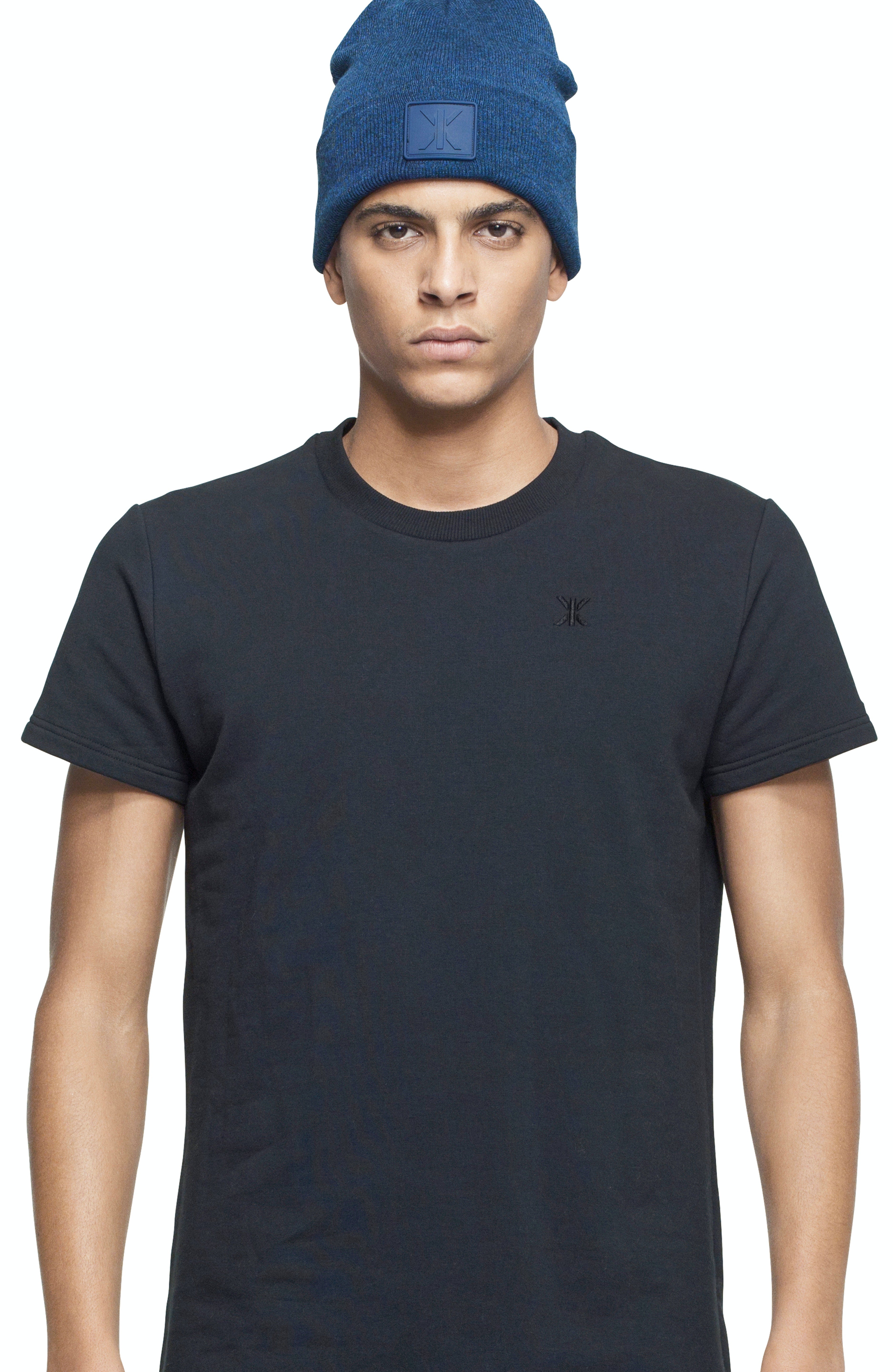 Raw Beanie Stain Blue Melange