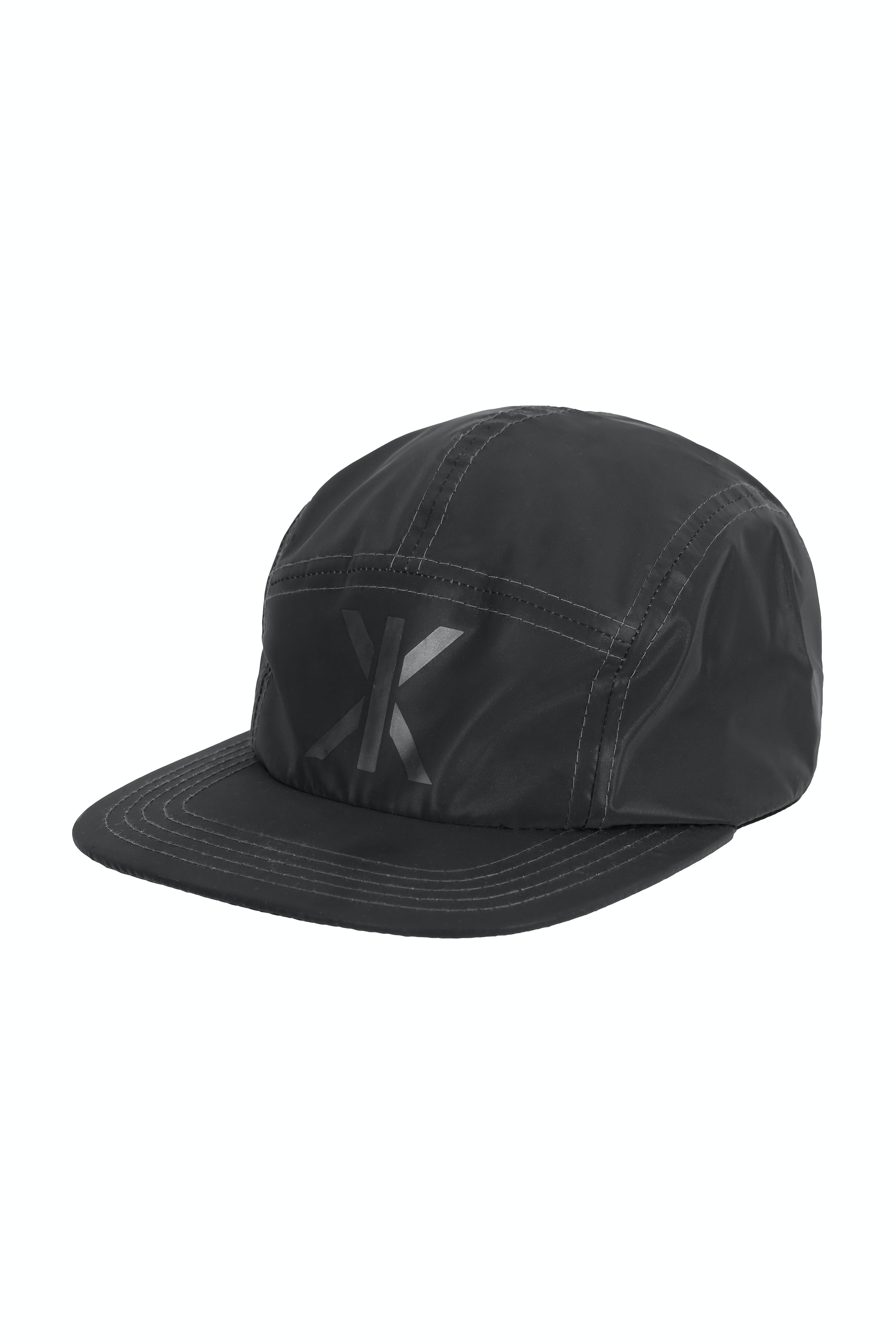 Reflective 5 Panel Cap Black