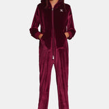 Velour Kids Jumpsuit Red