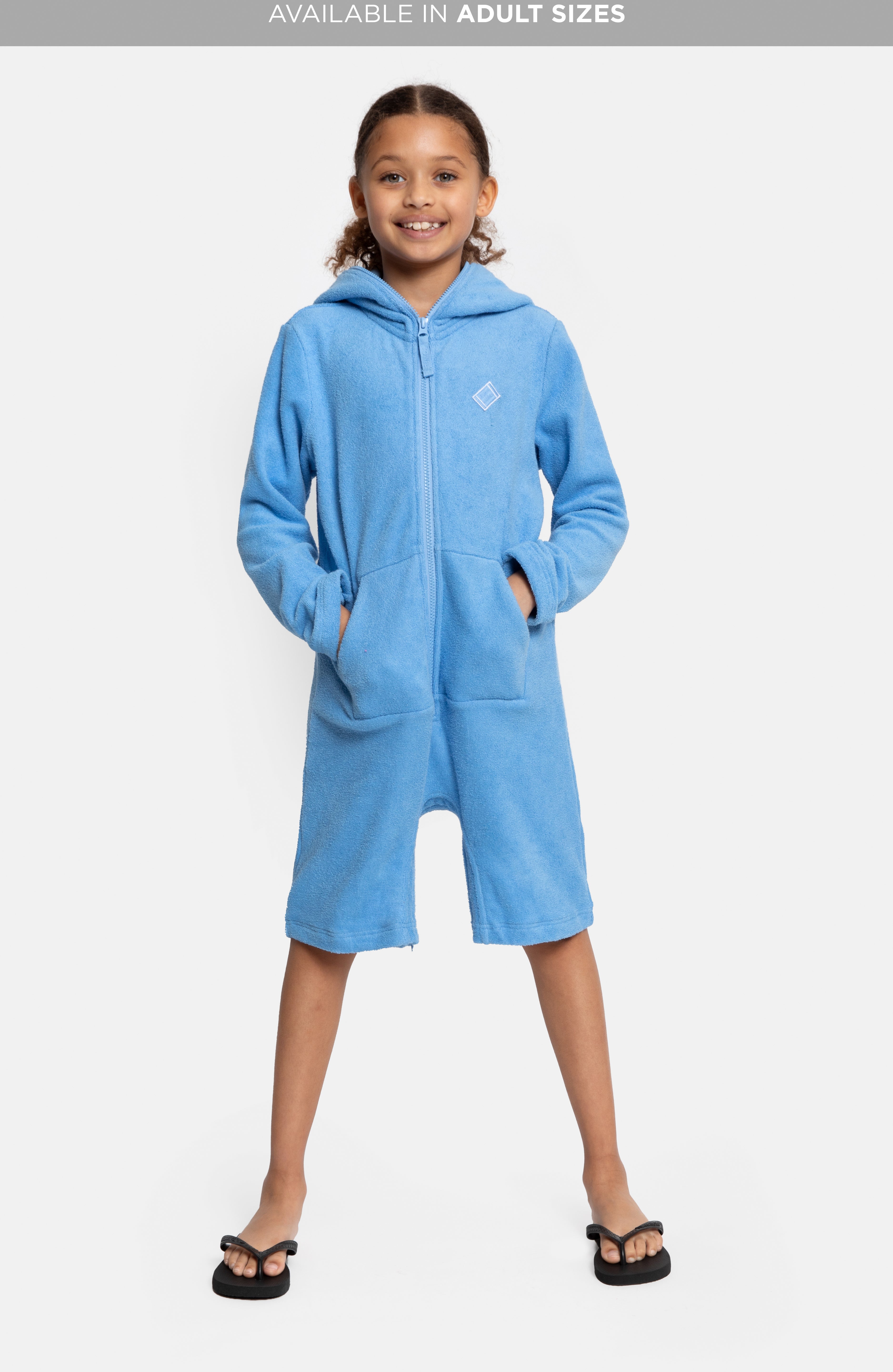 Towel Club Short KIDS Jumpsuit Mid Blue