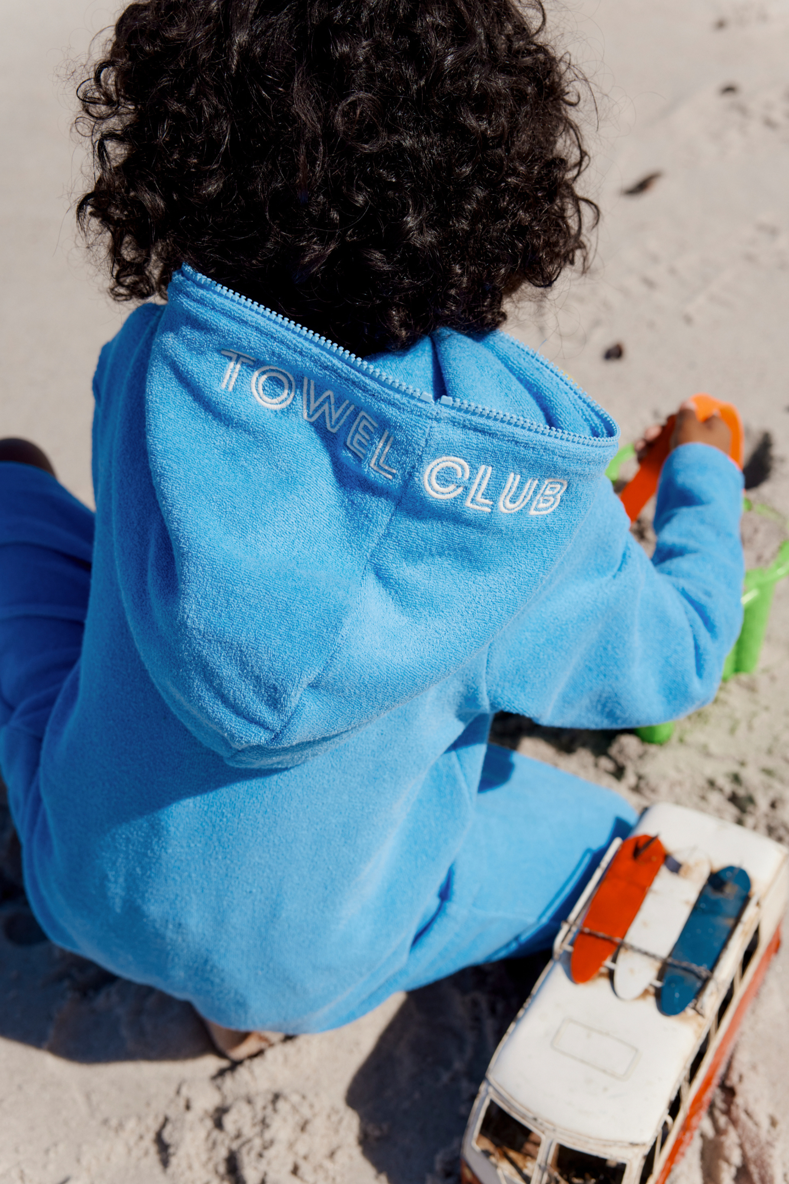 Towel Club Short KIDS Jumpsuit Mid Blue