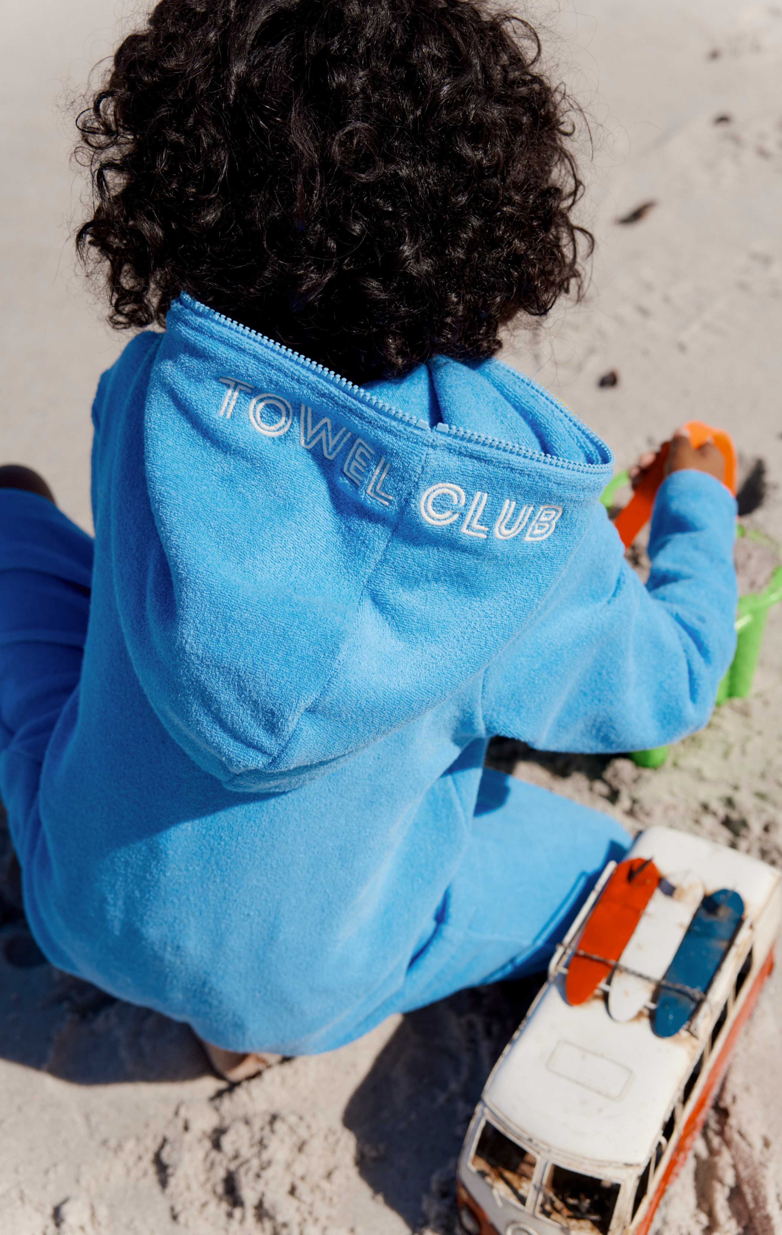 Towel Club Short KIDS Jumpsuit Mid Blue