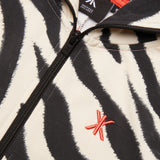 Zebra Fitted Short Jumpsuit Off-white