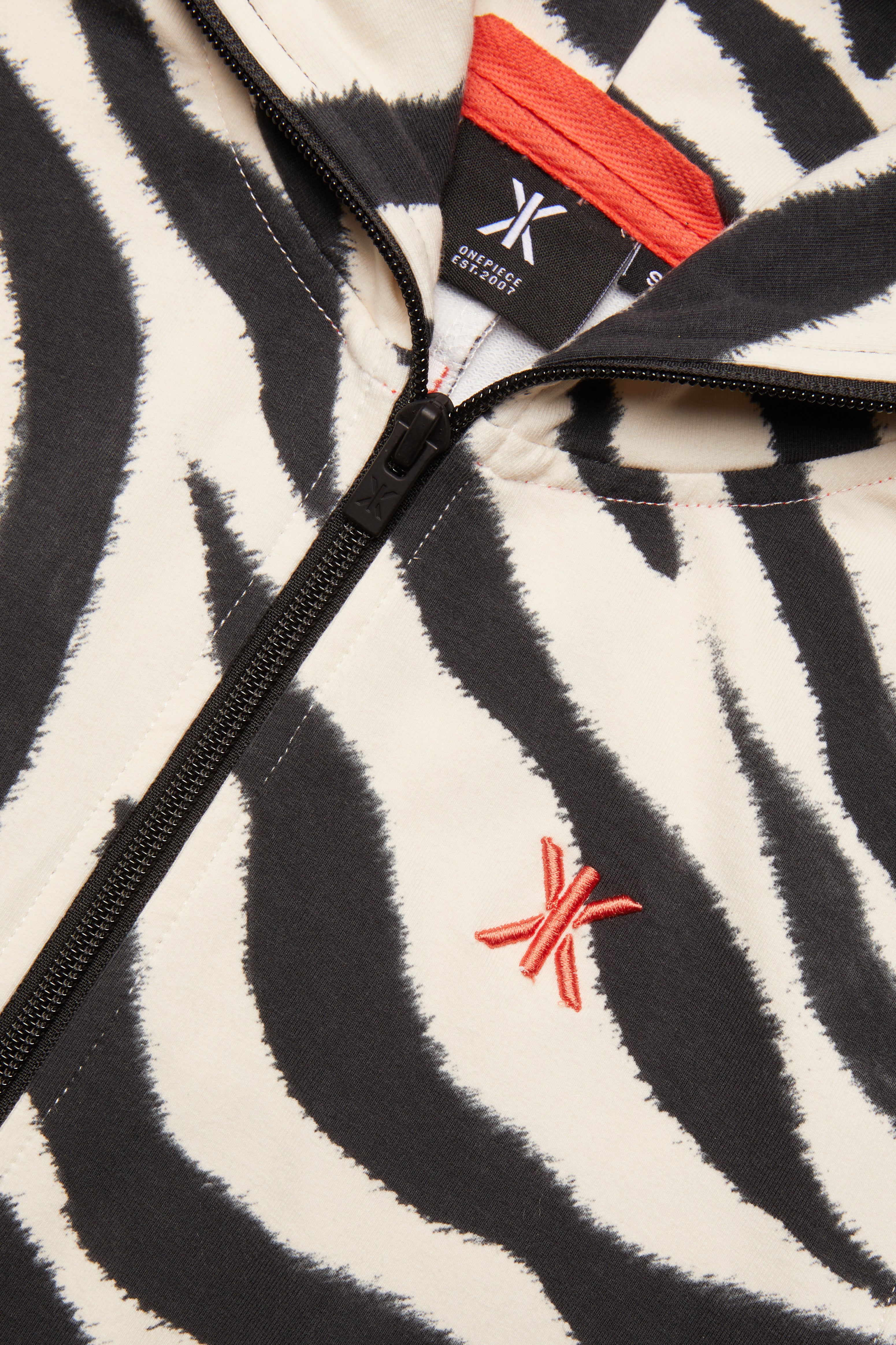 Zebra Fitted Short Jumpsuit Off-white