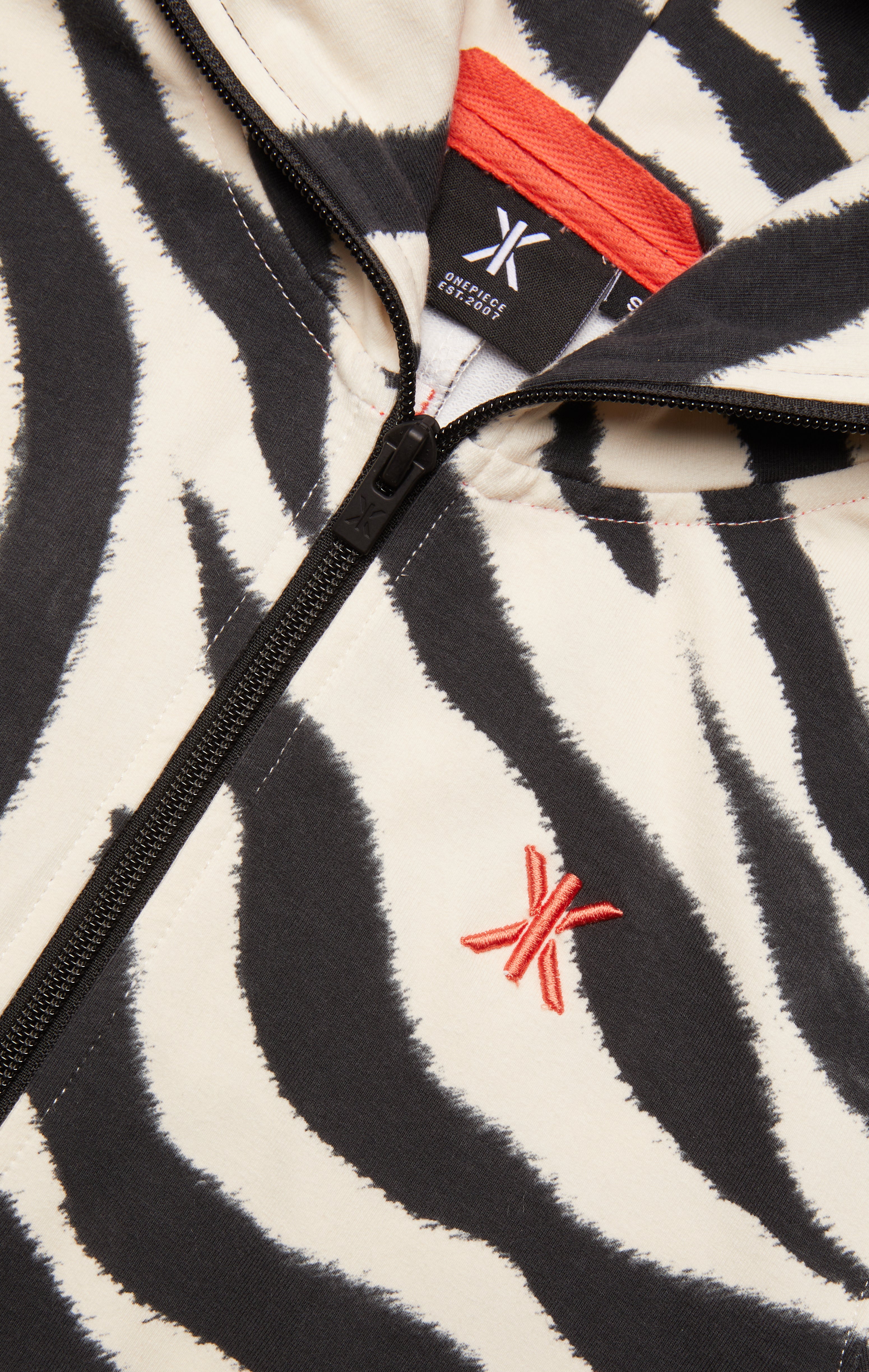 Zebra Fitted Short Jumpsuit Off-white