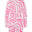 Zebra Fitted Short Jumpsuit Pink