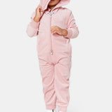 Original Velvet Kids Jumpsuit Pink