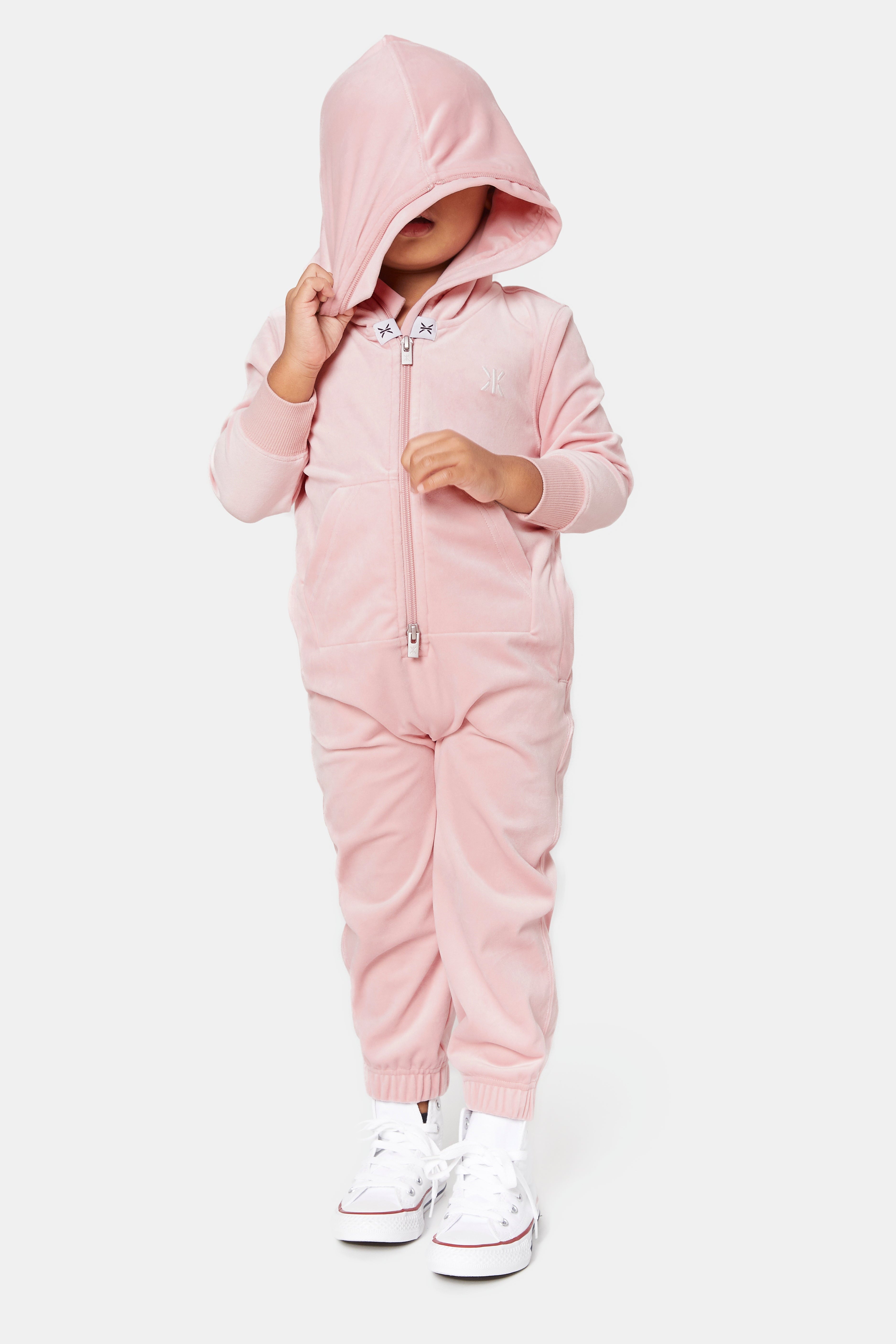 Original Velvet Kids Jumpsuit Pink