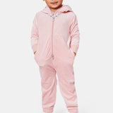 Original Velvet Kids Jumpsuit Pink