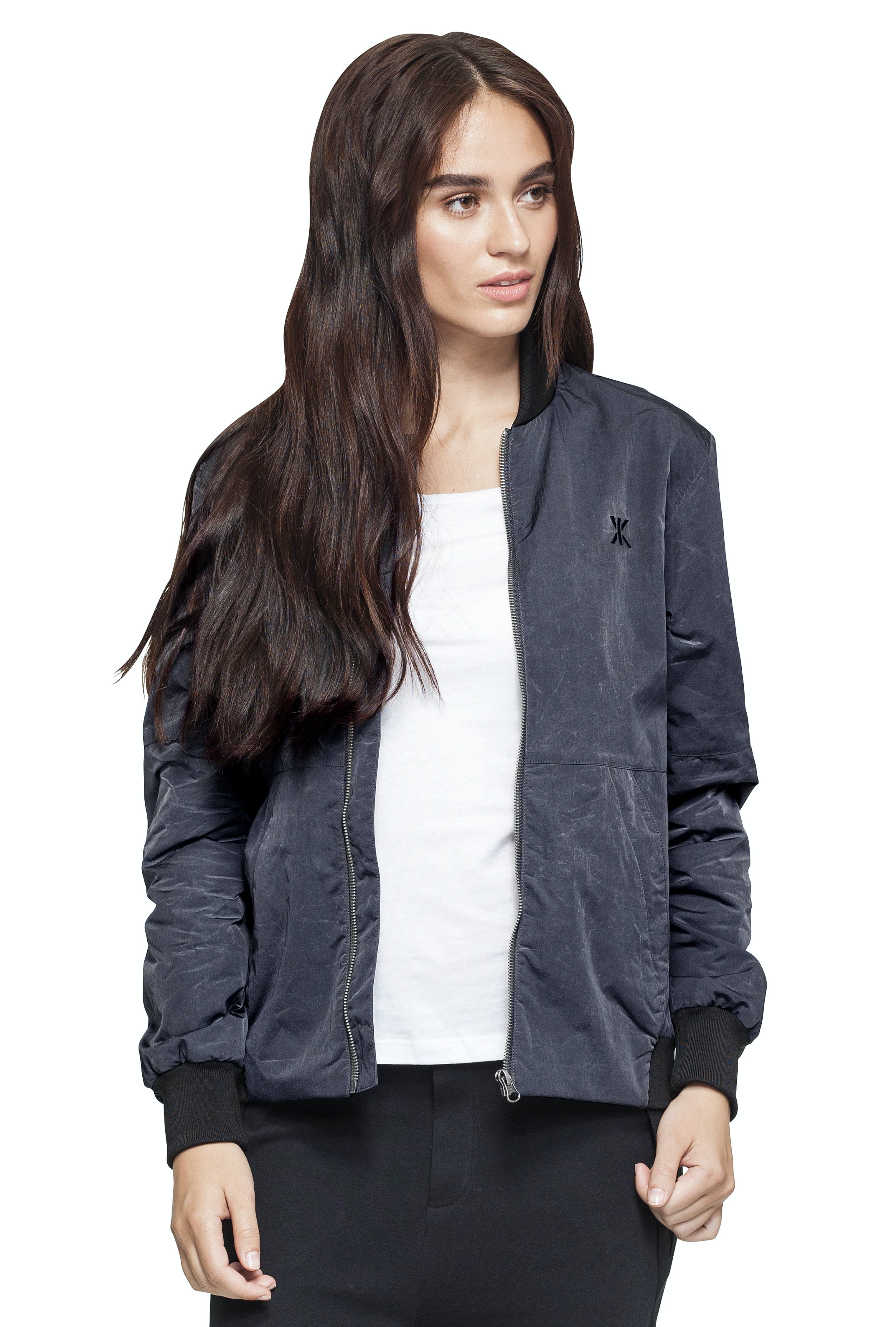 Ripple Bomber Jacket Dark Grey