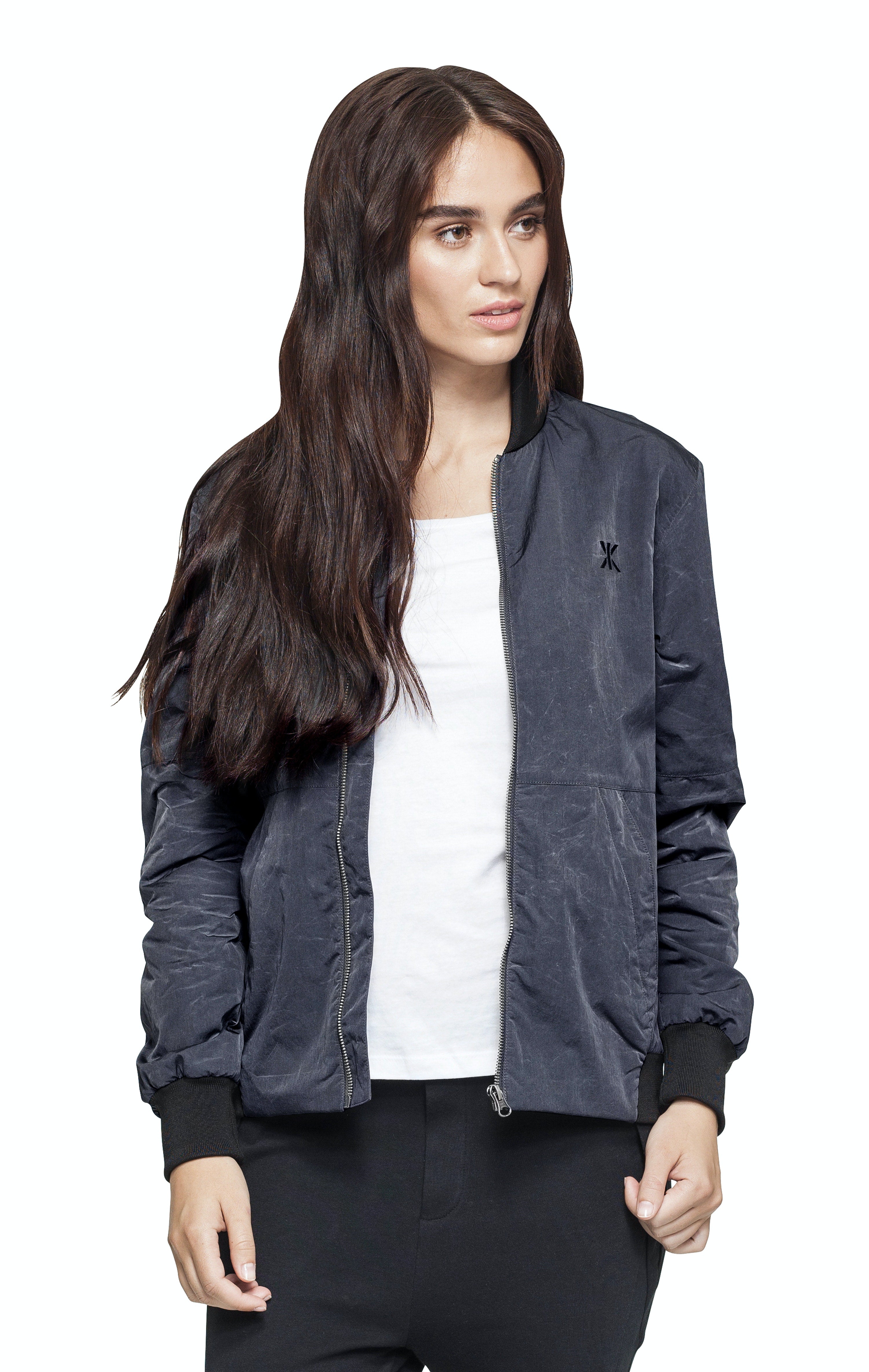 Ripple Bomber Jacket Dark Grey