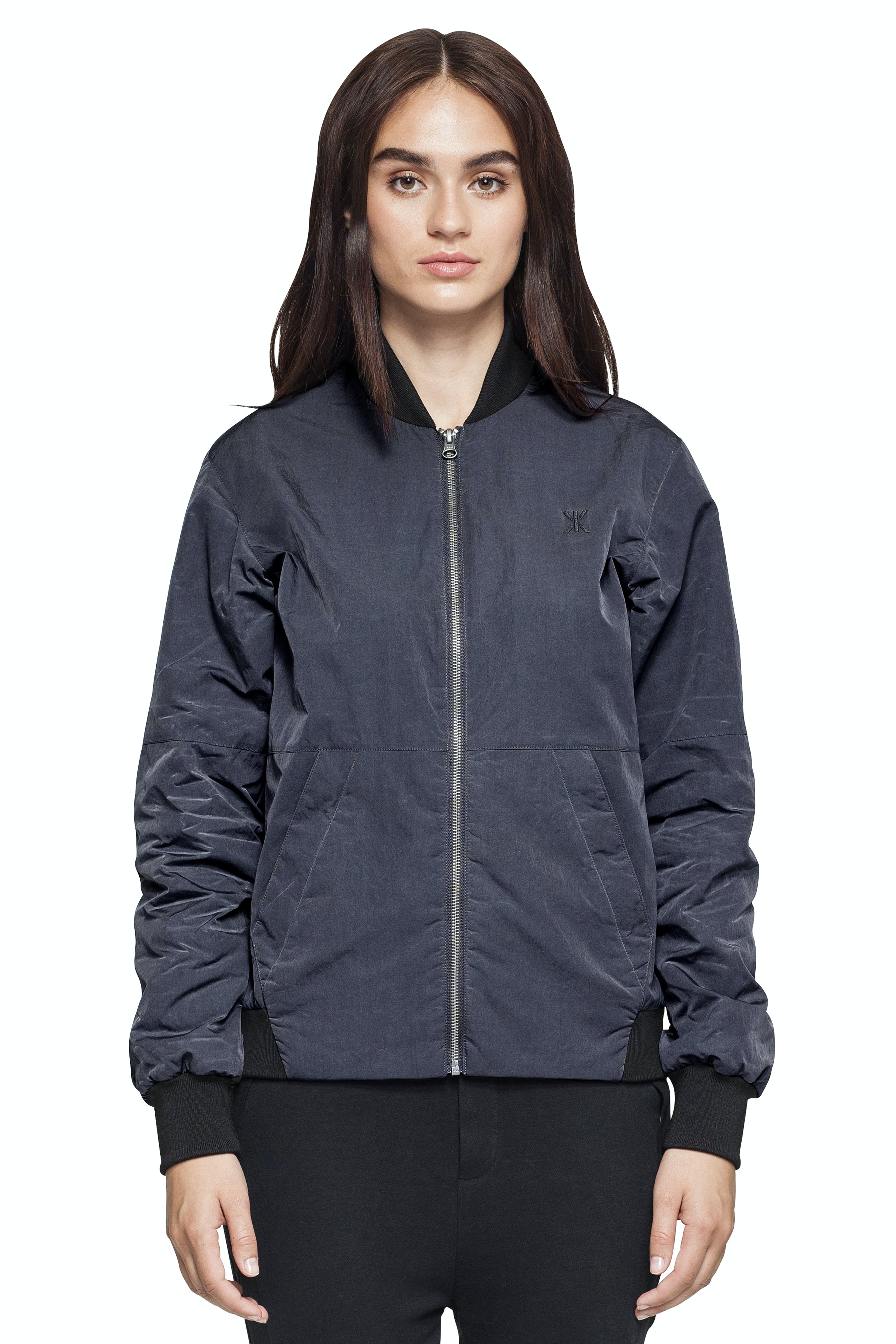 Ripple Bomber Jacket Dark Grey
