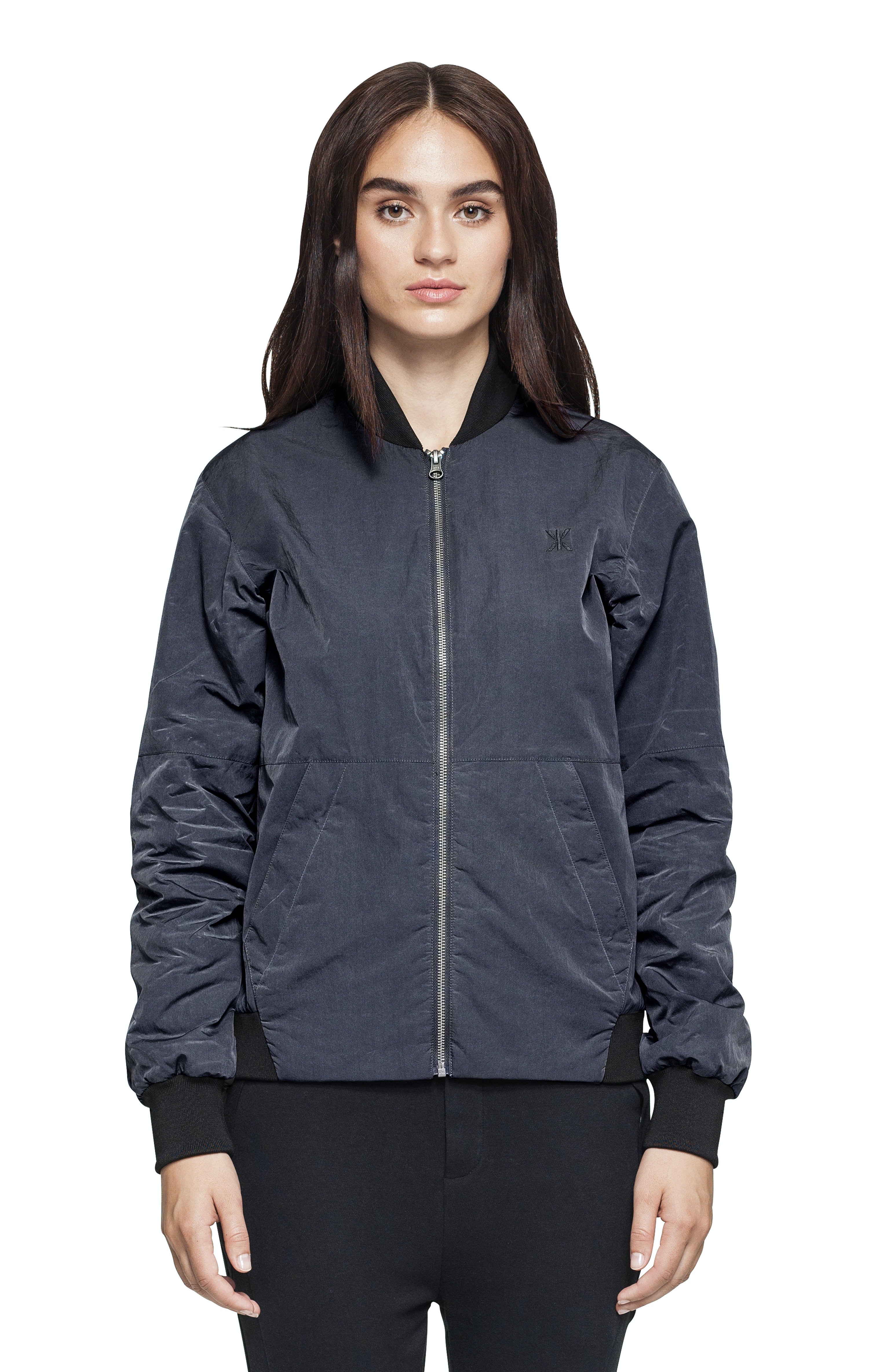 Ripple Bomber Jacket Dark Grey