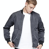 Ripple Bomber Jacket Dark Grey