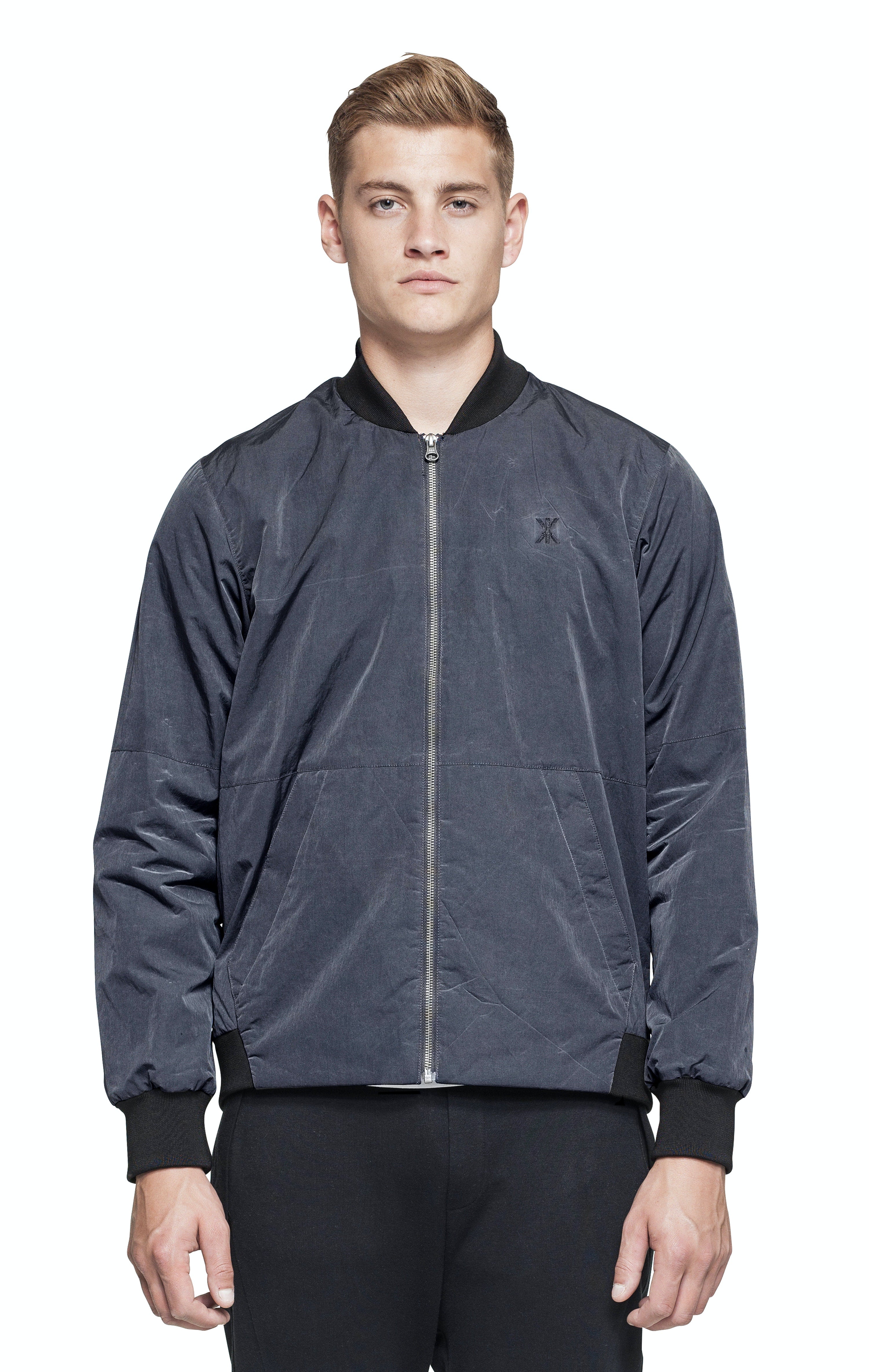 Ripple Bomber Jacket Dark Grey