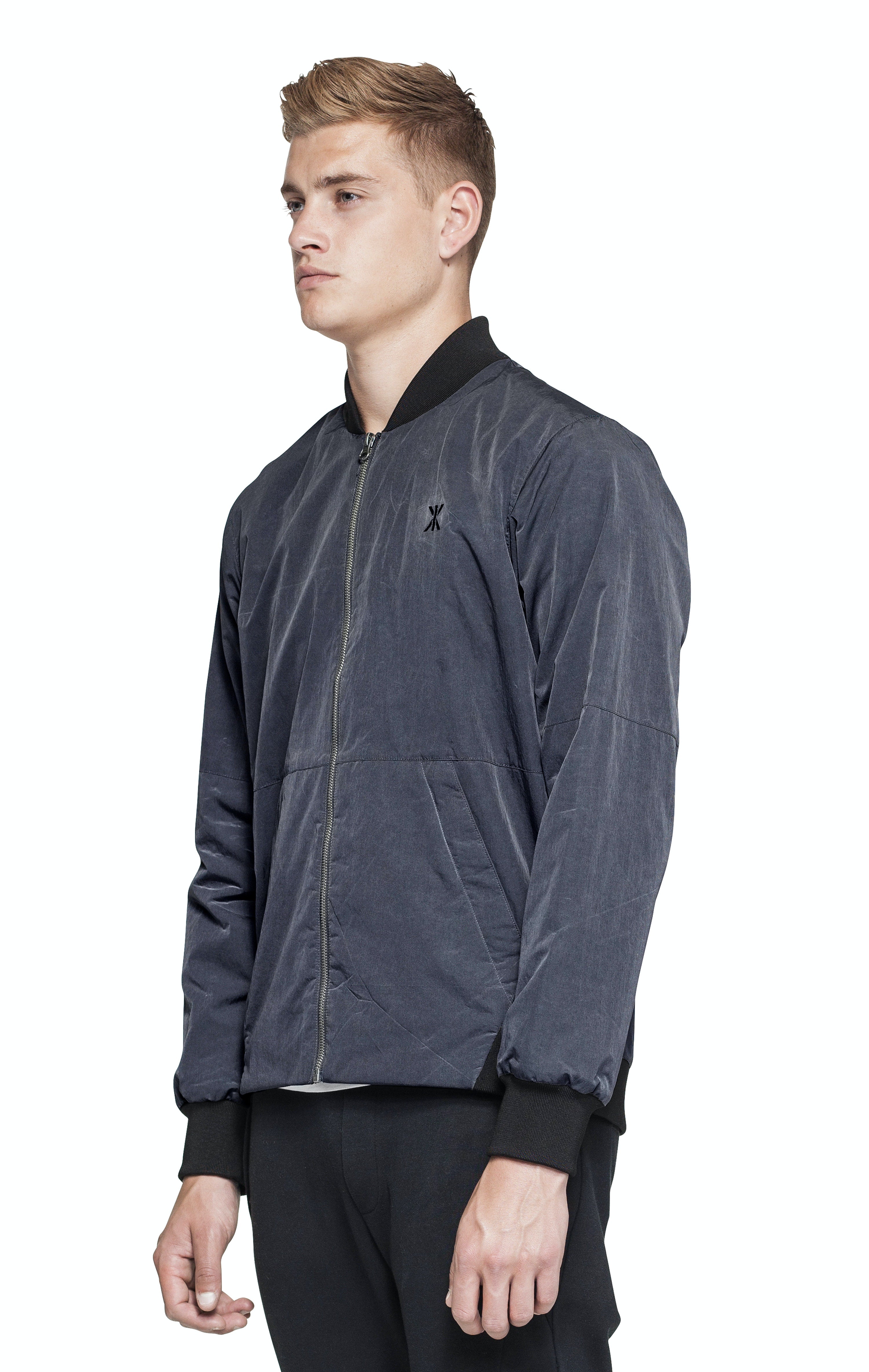 Ripple Bomber Jacket Dark Grey