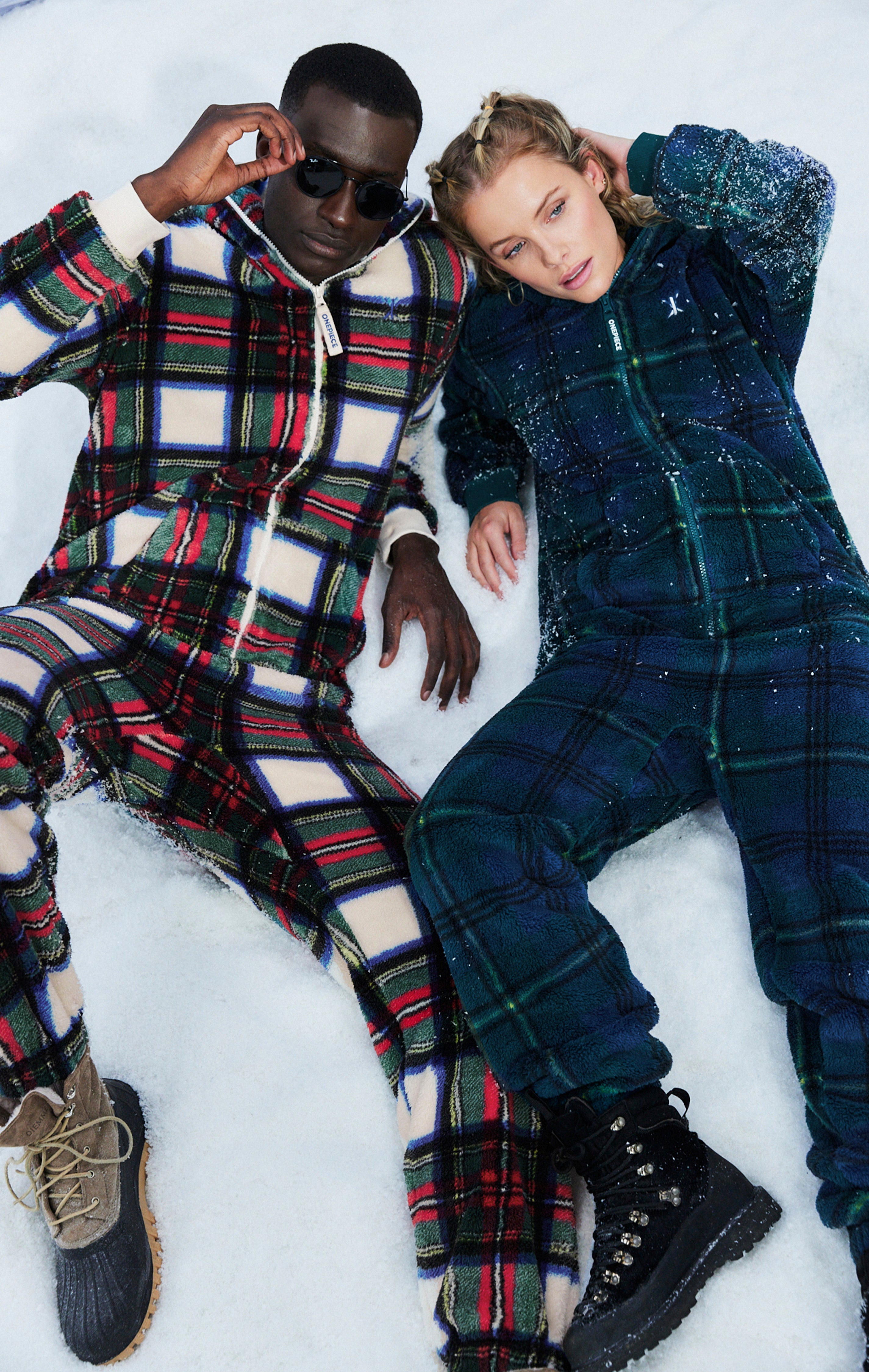 The Puppy Jumpsuit Checkered Green
