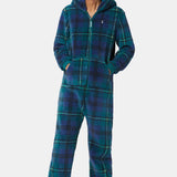 The Puppy Jumpsuit Checkered Green