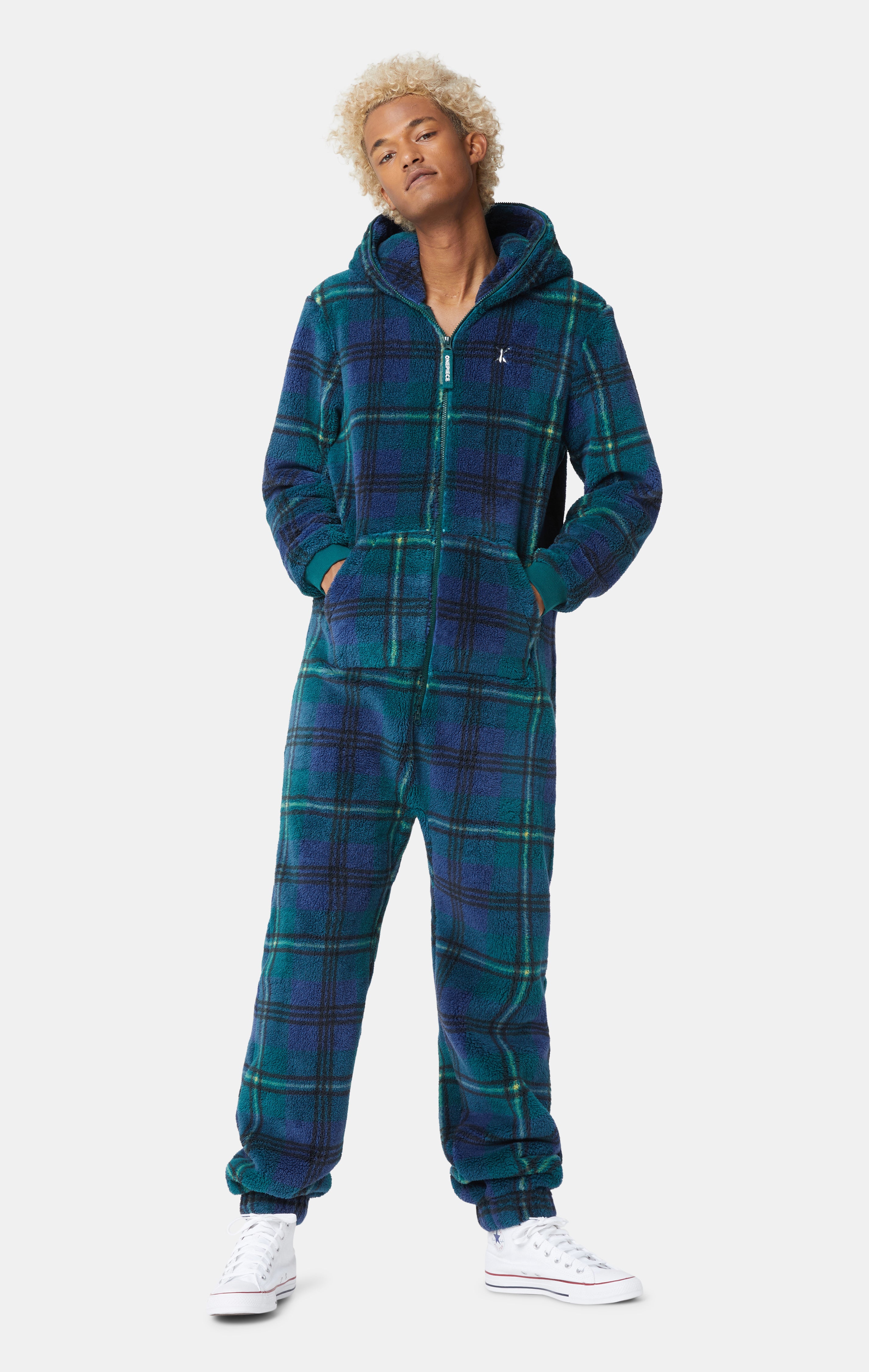 The Puppy Jumpsuit Checkered Green