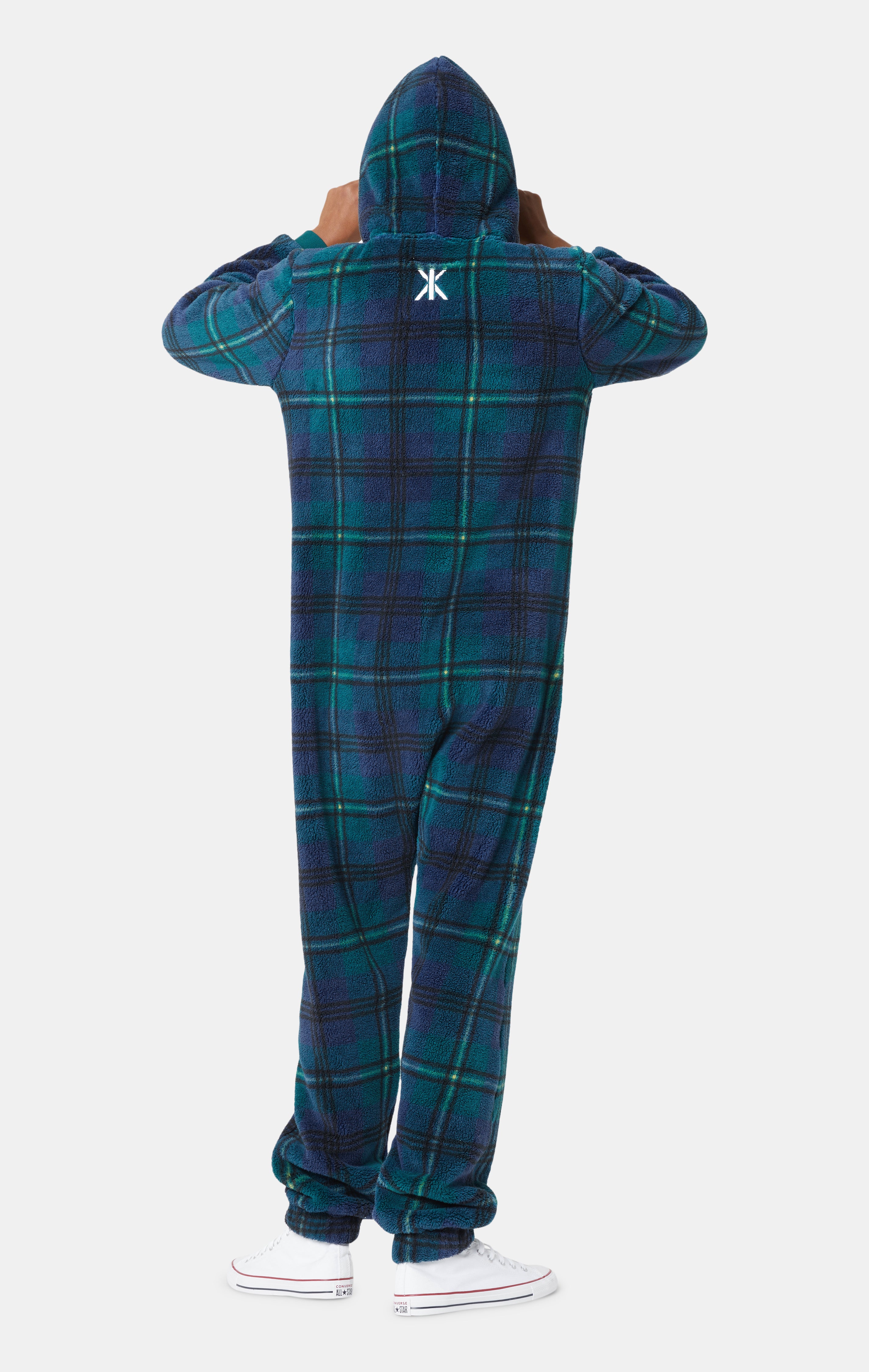 The Puppy Jumpsuit Checkered Green