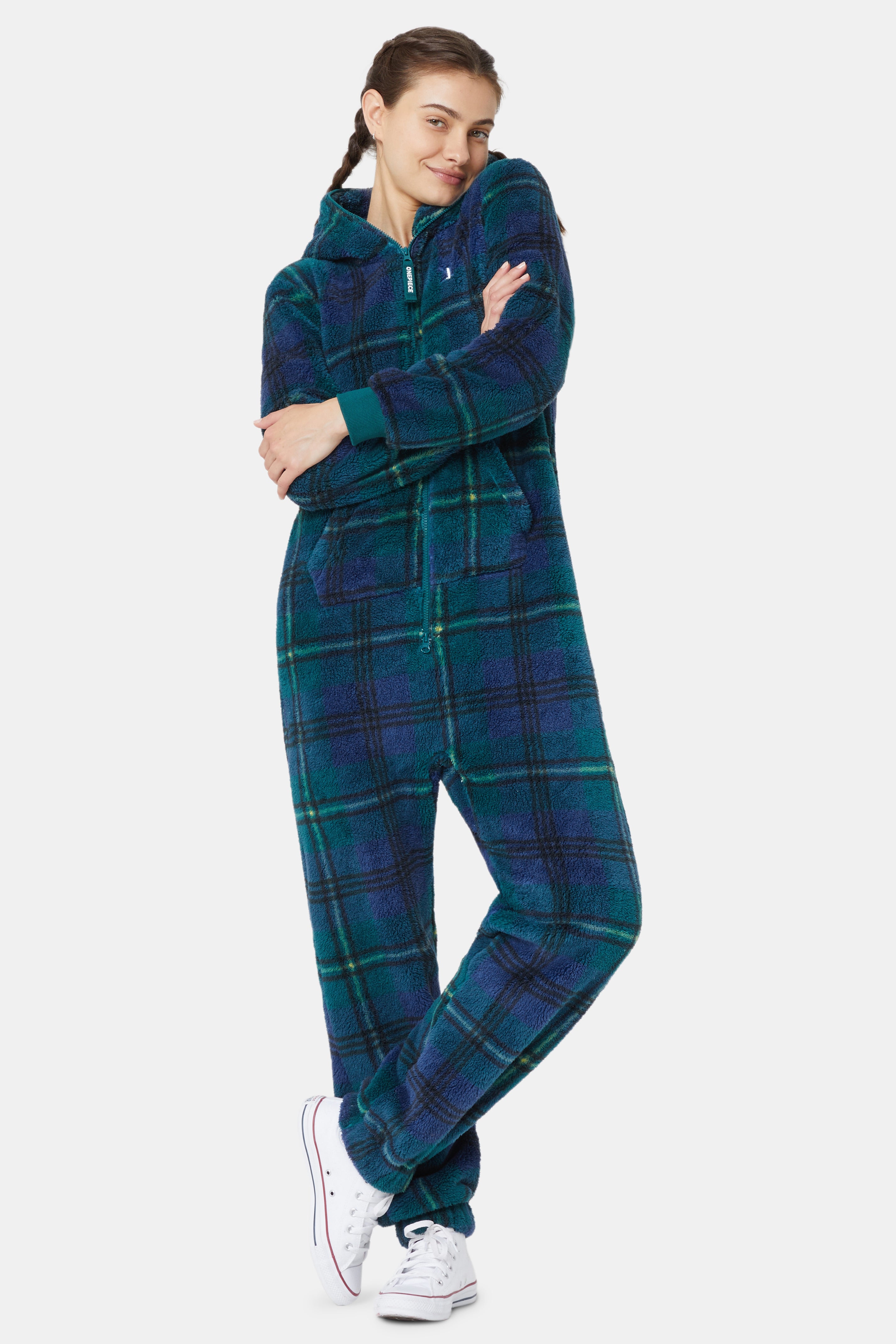 The Puppy Jumpsuit Checkered Green