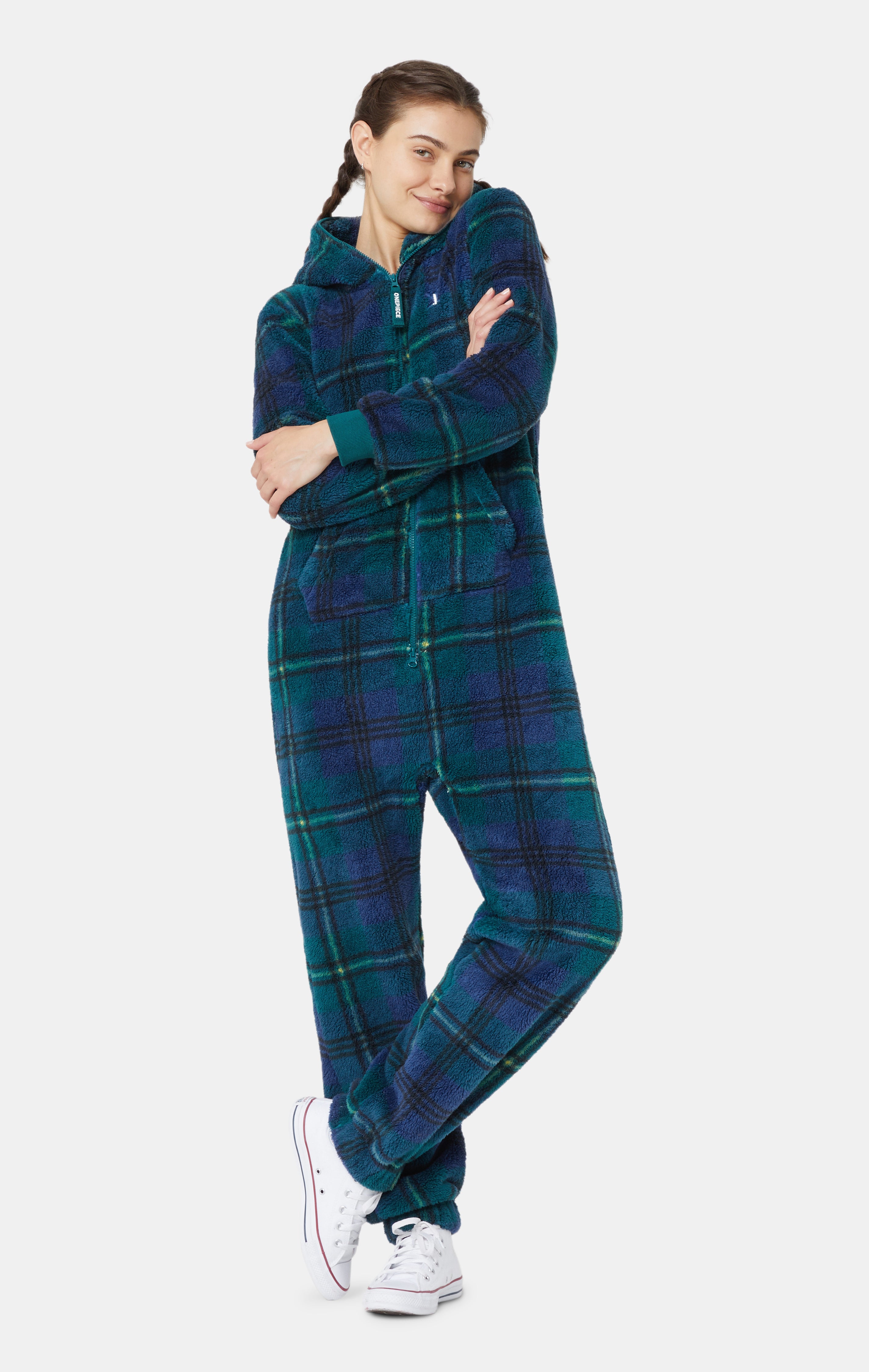 The Puppy Jumpsuit Checkered Green