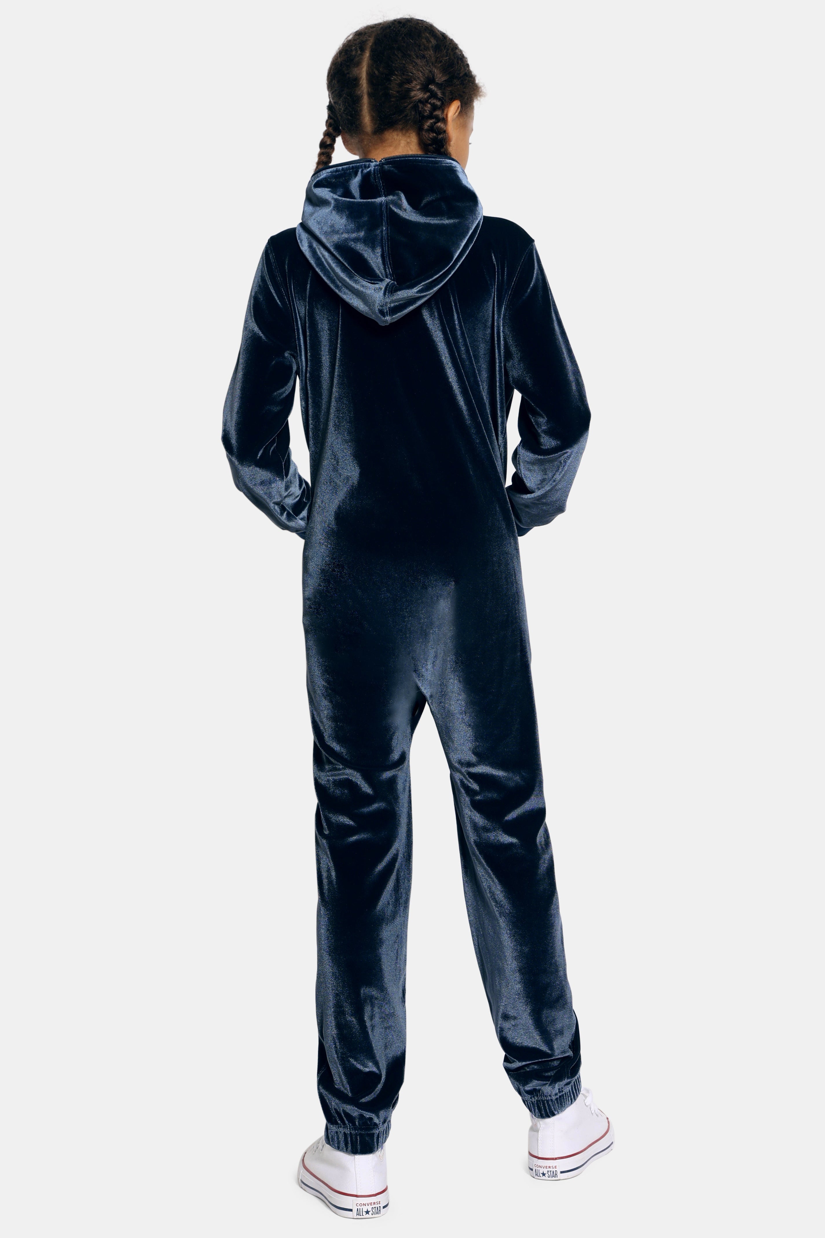 Original Velour Kids Jumpsuit Navy