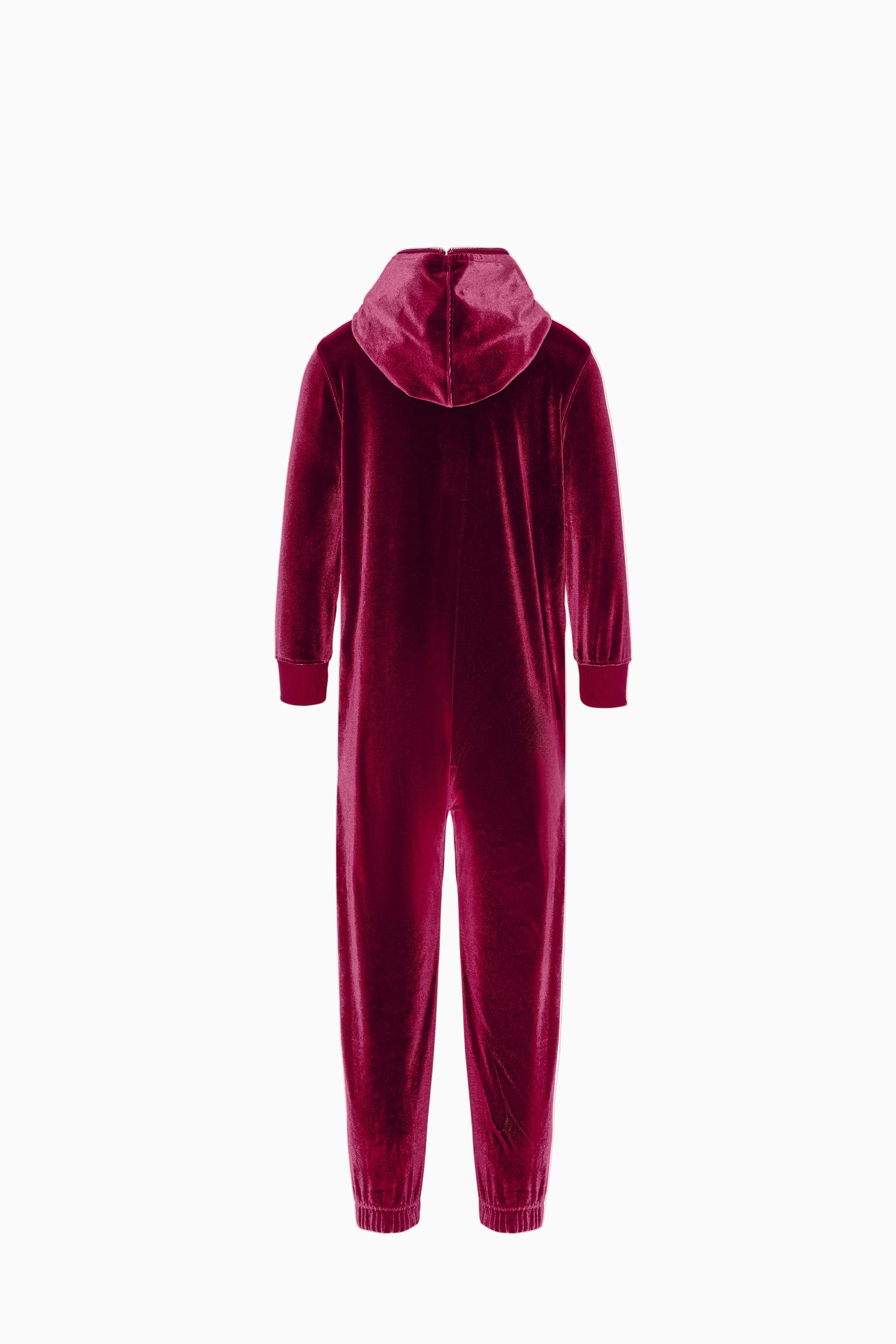 Original Velour Kids Jumpsuit Red