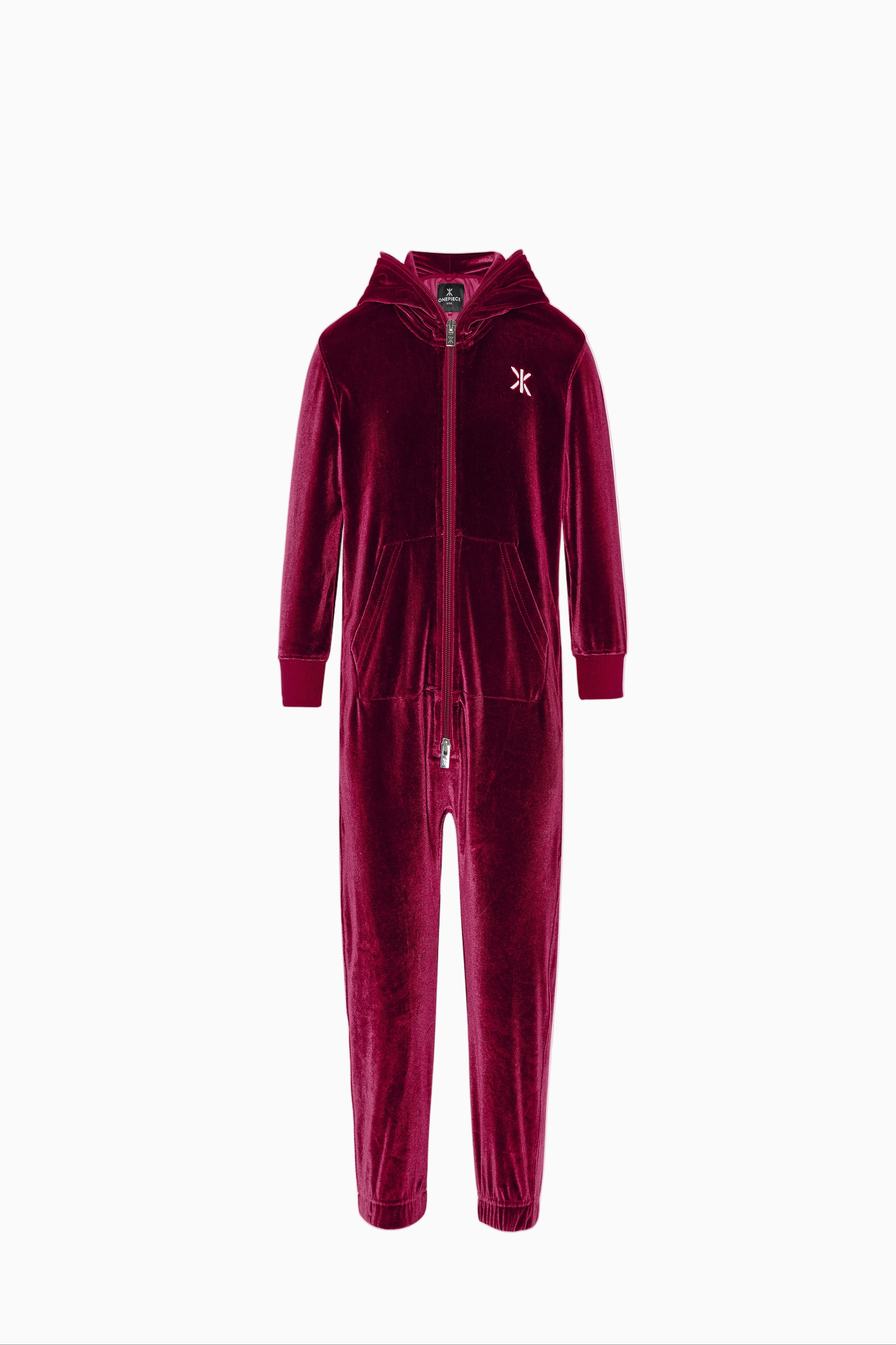 Original Velour Kids Jumpsuit Red