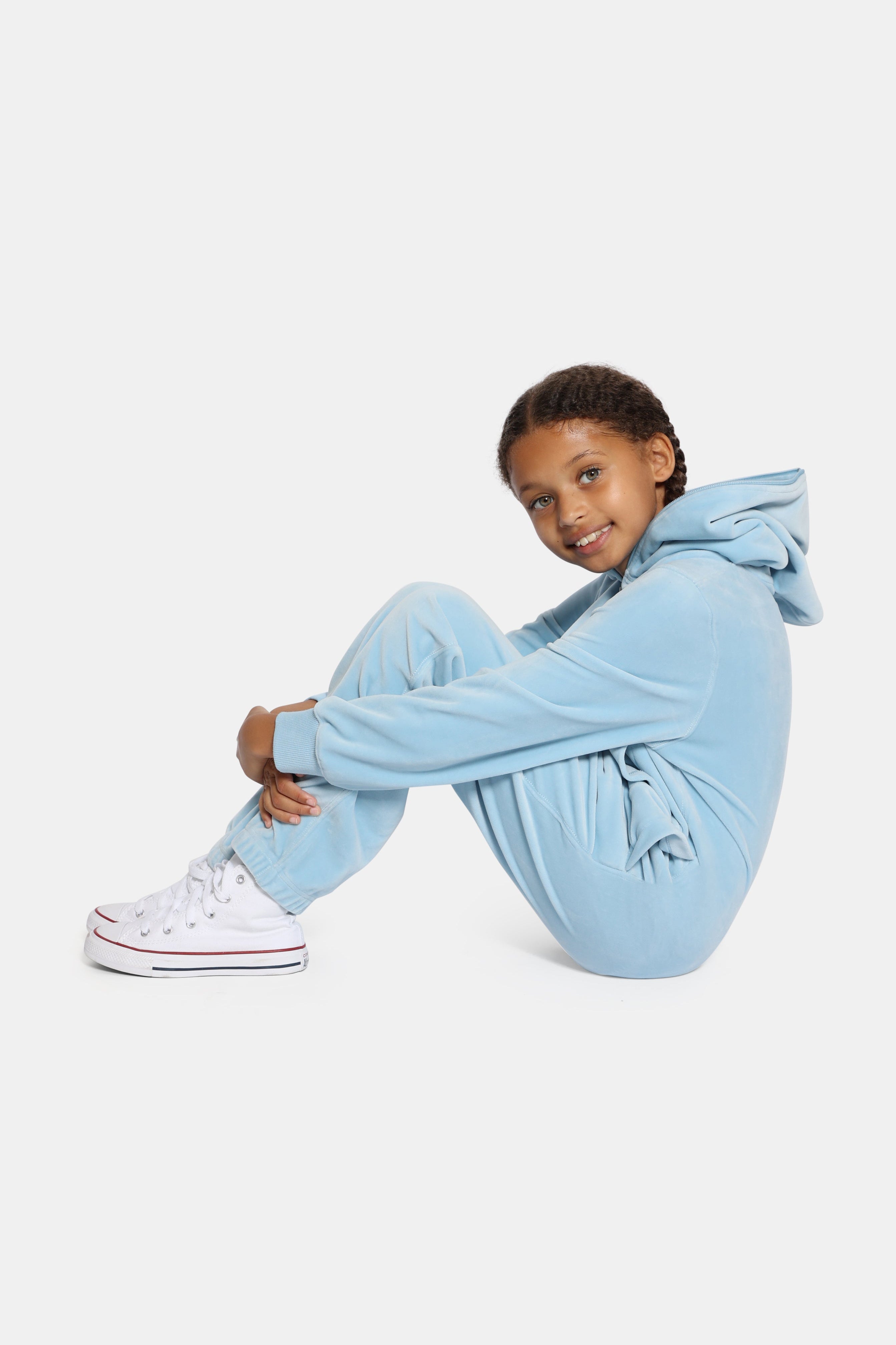 Original Velvet Kids Jumpsuit Light Blue