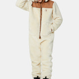 The New Vegan Shearling Jumpsuit Off White