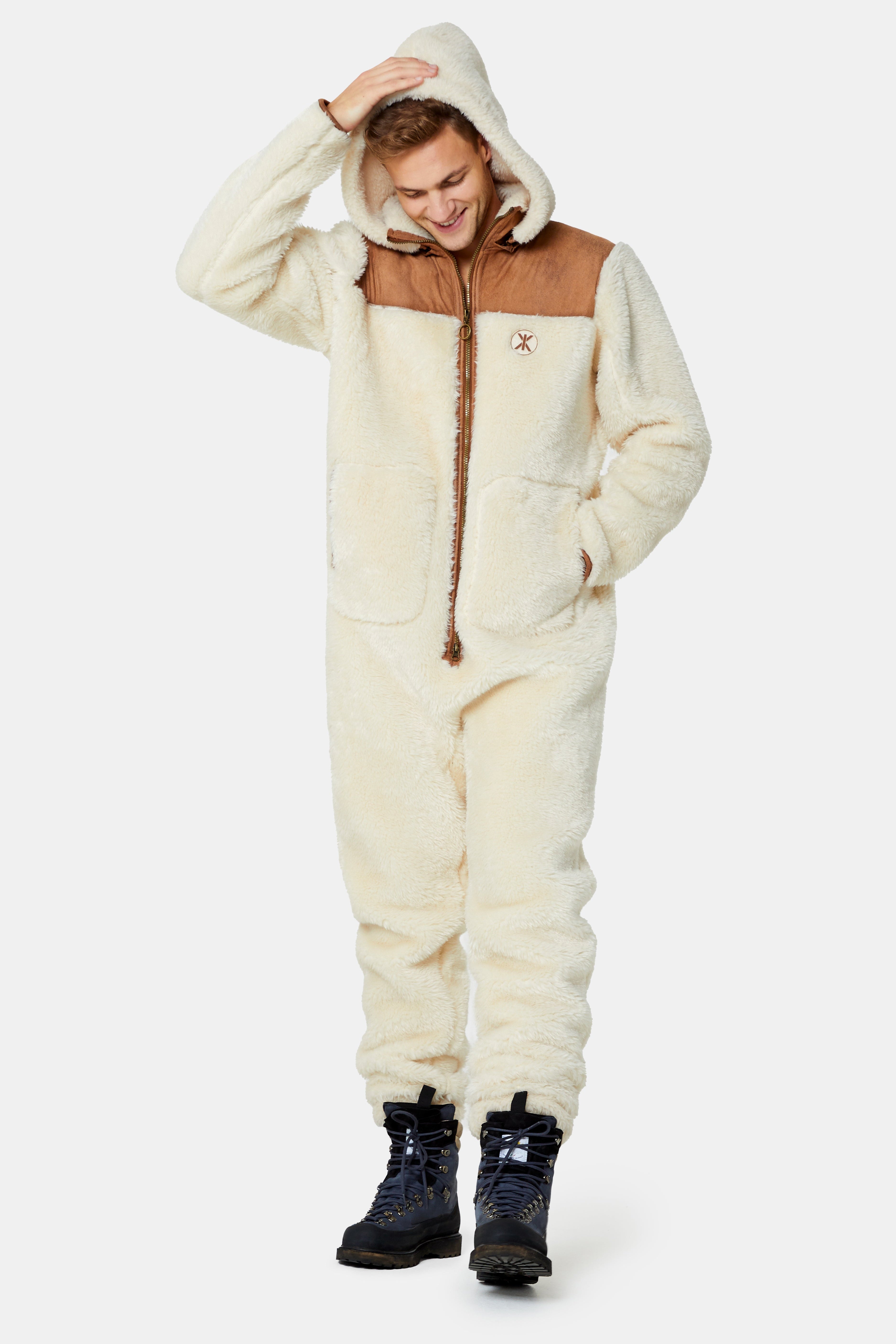 The New Vegan Shearling Jumpsuit Off White