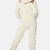 The New Vegan Shearling Jumpsuit Off White