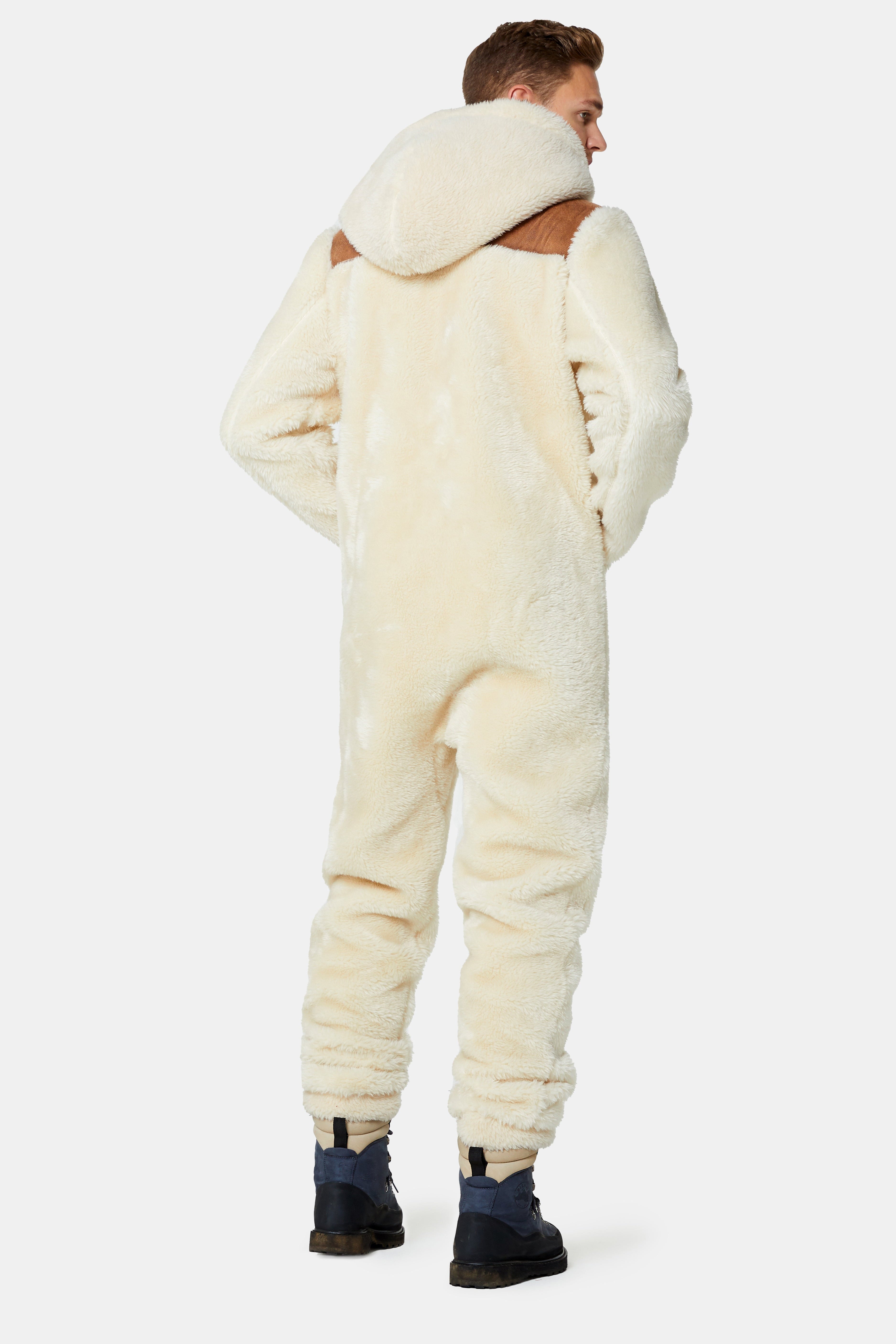 The New Vegan Shearling Jumpsuit Off White