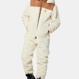 The New Vegan Shearling Jumpsuit Off White