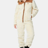 The New Vegan Shearling Jumpsuit Off White