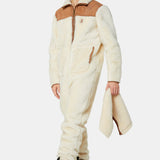 The New Vegan Shearling Jumpsuit Off White