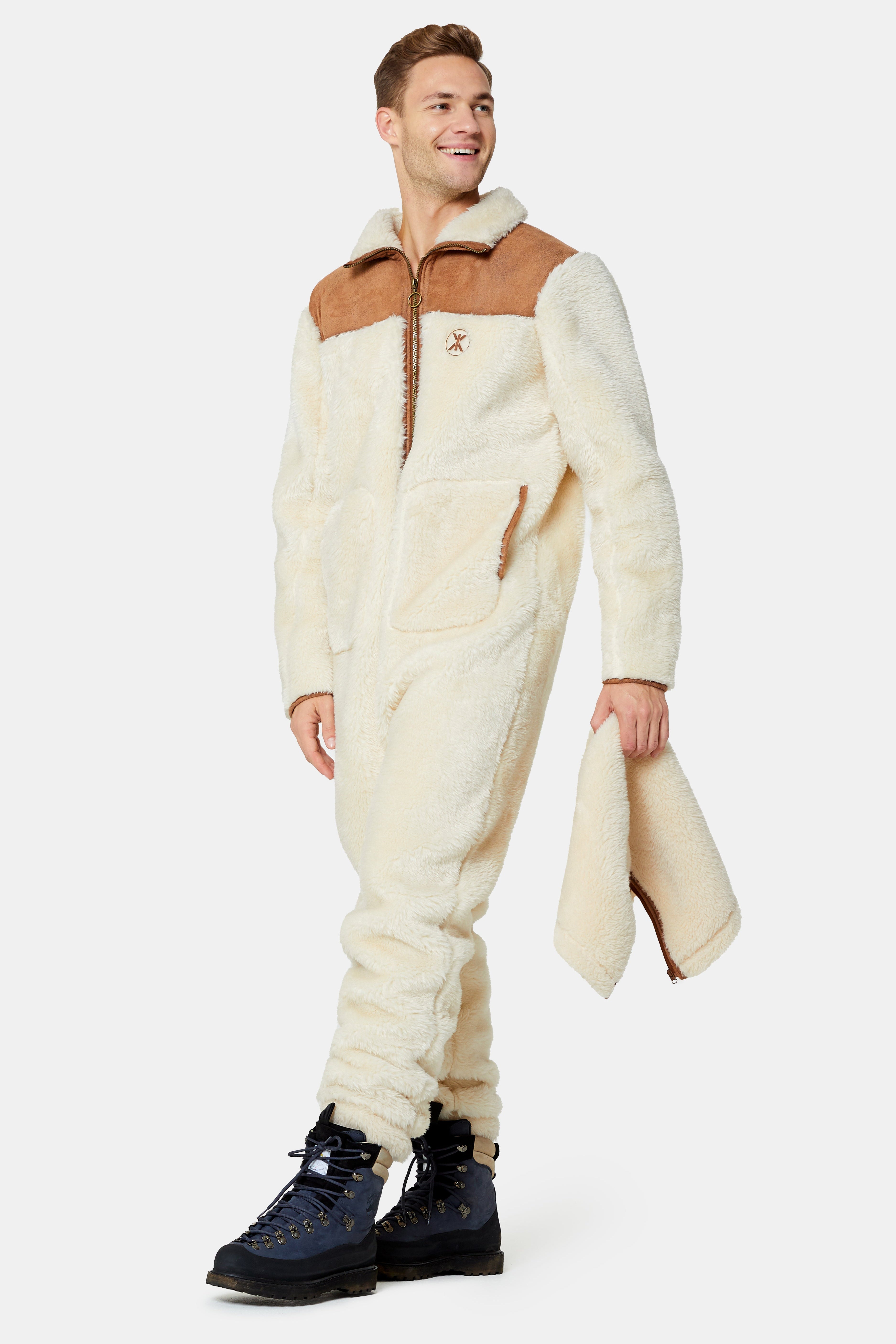 The New Vegan Shearling Jumpsuit Off White